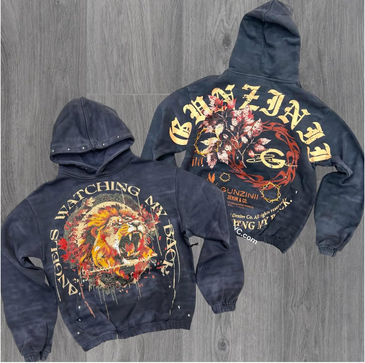Gunzinii - Watching My Back Hoodie - Black - GZ543