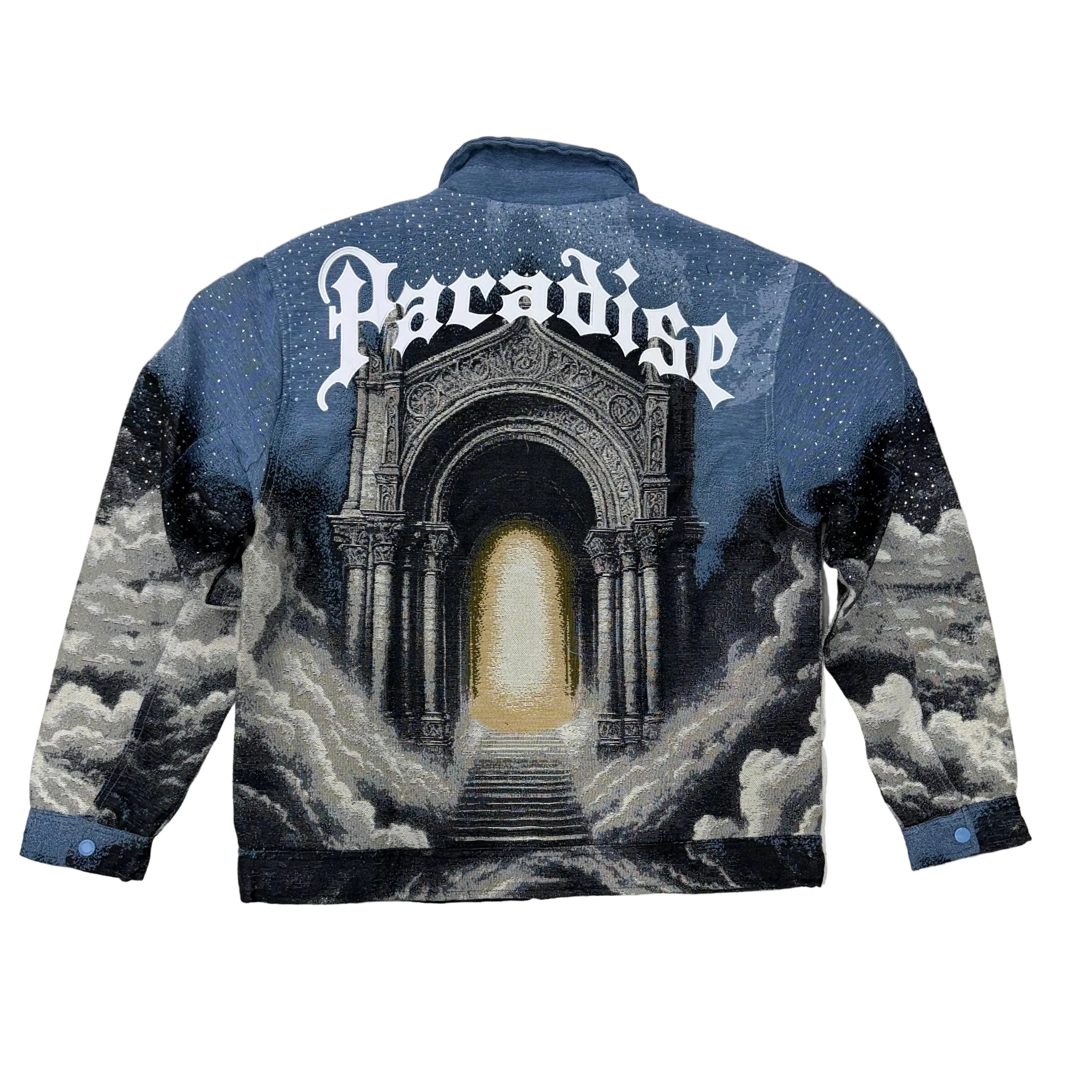 Rebel - PARADISE GARE Tapestry  Lt.Jacket- LtBlue - 556