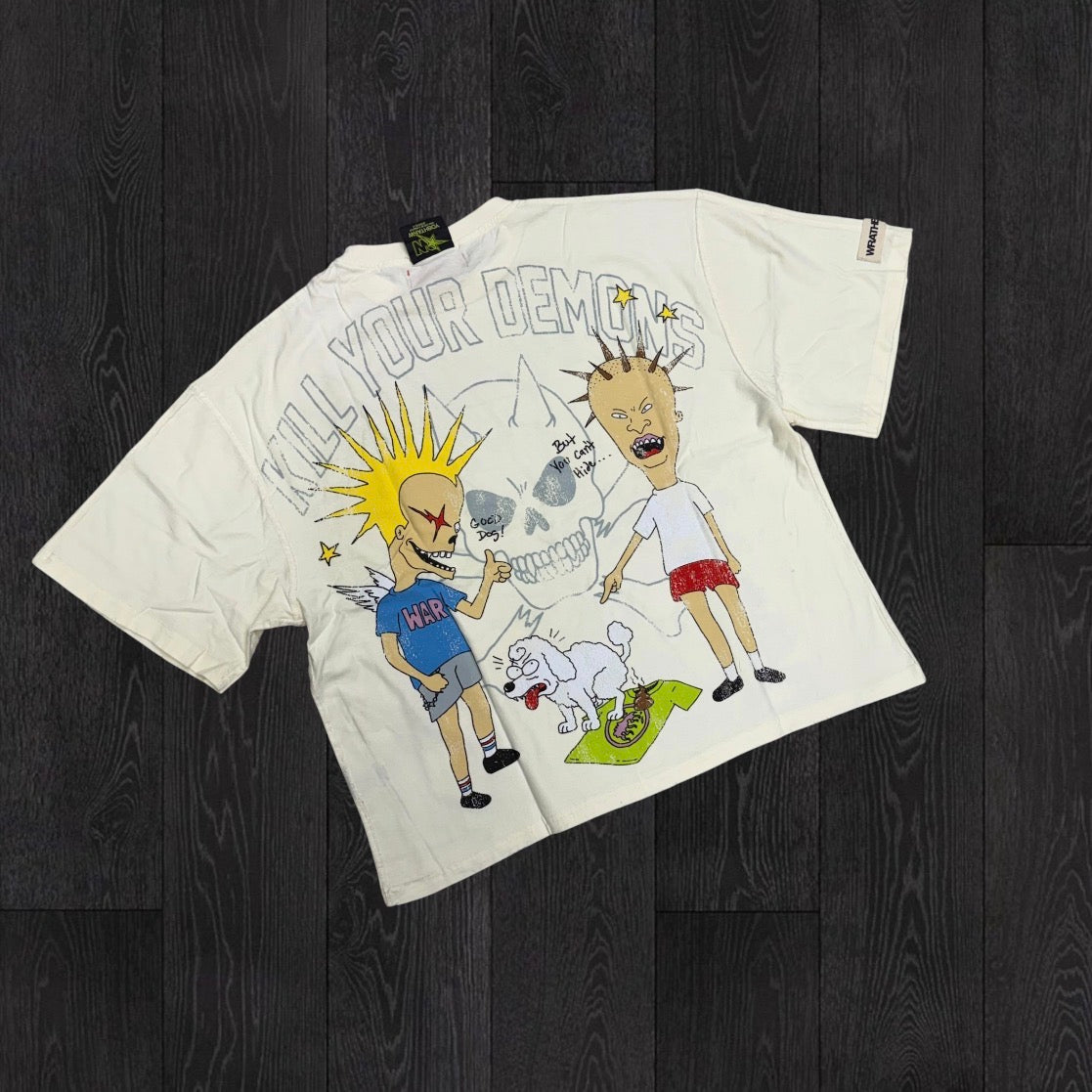Wrath - You Can Run Tee - Off White 626
