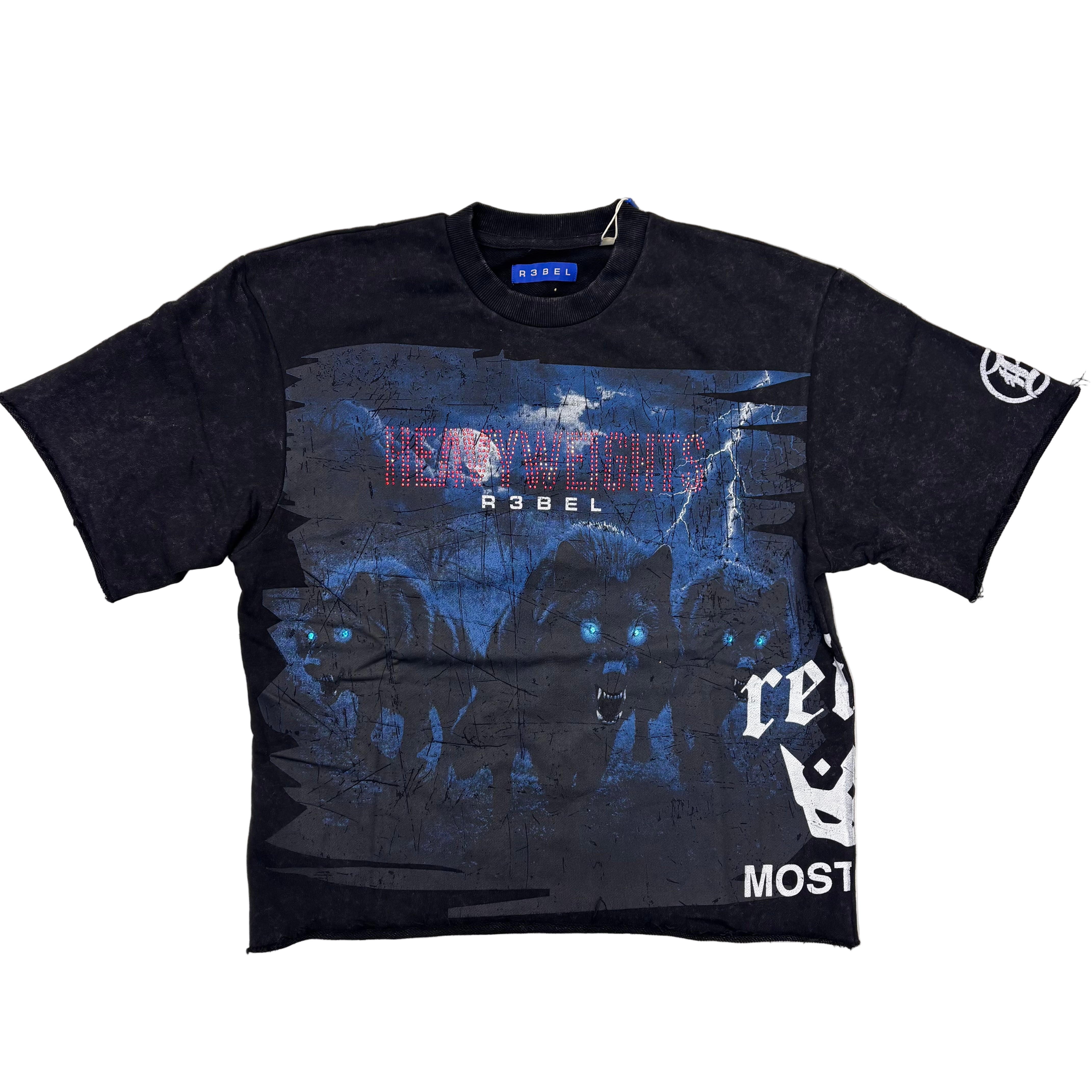 R3 - “ HEAVYWEIGHT” TShirt - BLK  - 141