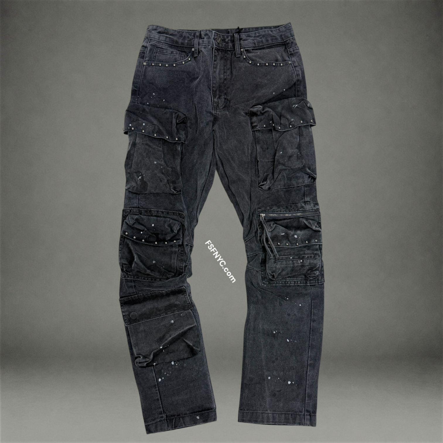 FR - Embod Utility Cargo Denim - Charcoal - 3141
