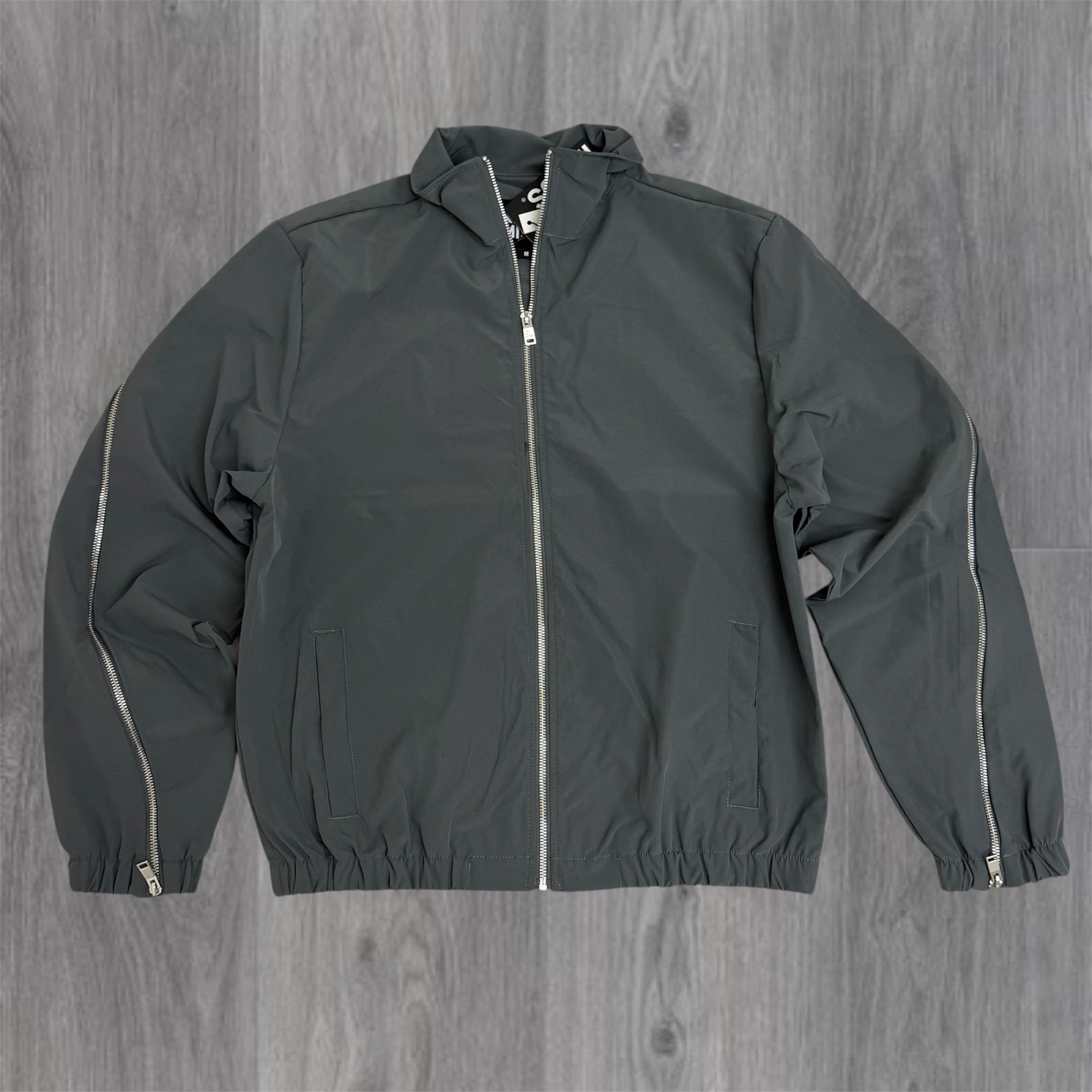 Rebel - Windbreaker Zipper Jacket - Grey - 501