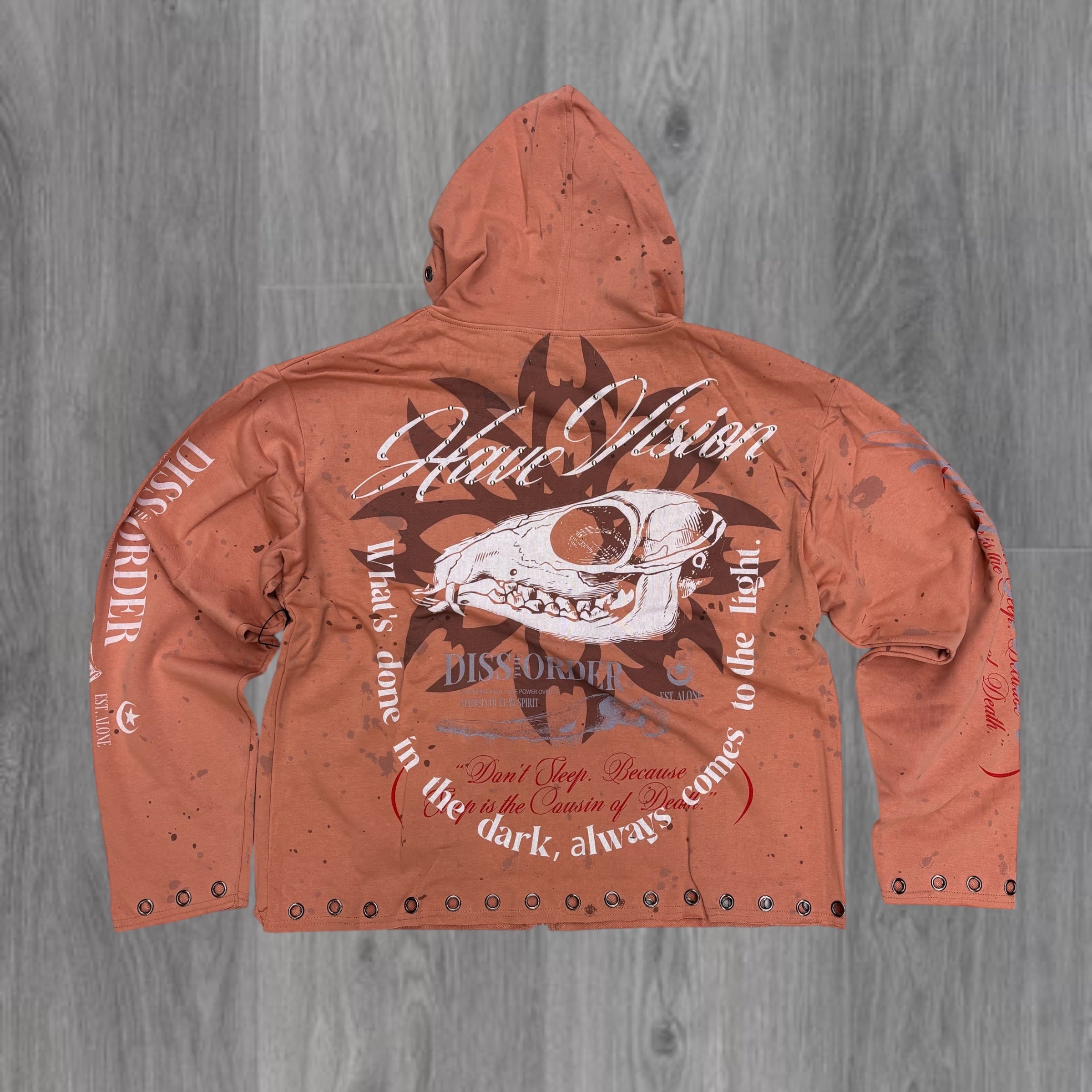 DISORDER - VISION Zip Hoodie - PINK - 368