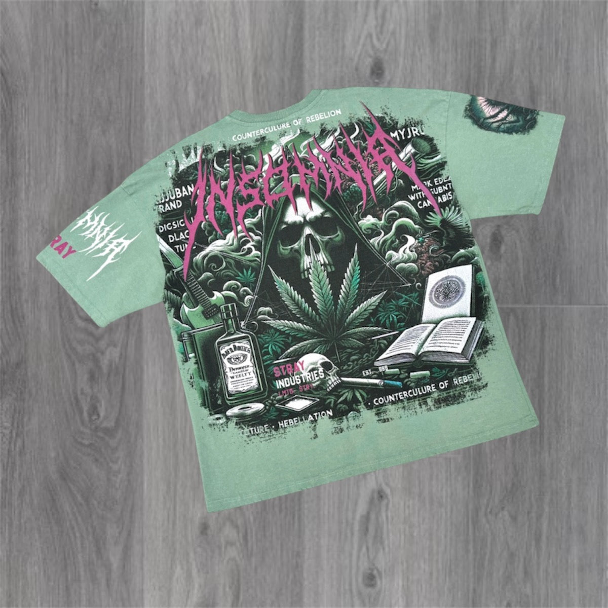Stray -  Insomnia T-shirt - Moss 1723