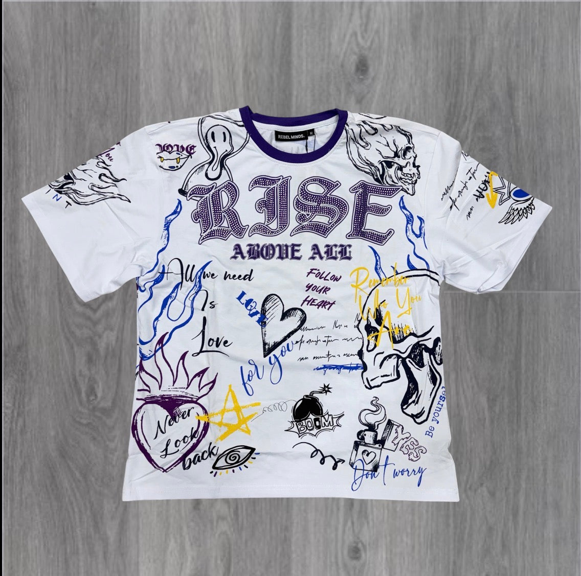 Rebel - Above all T-shirt - Purple - 115