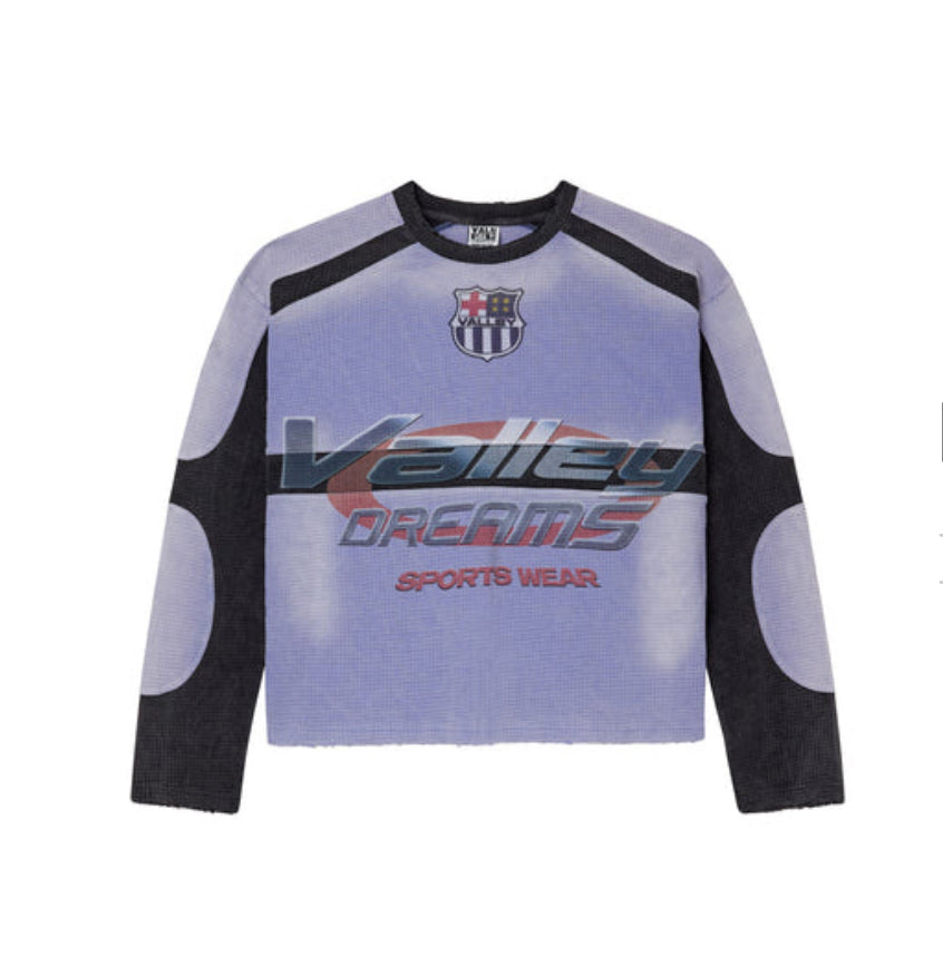 Valley Dreams - Motocroxx Barcelona Thermal Tee - Purple