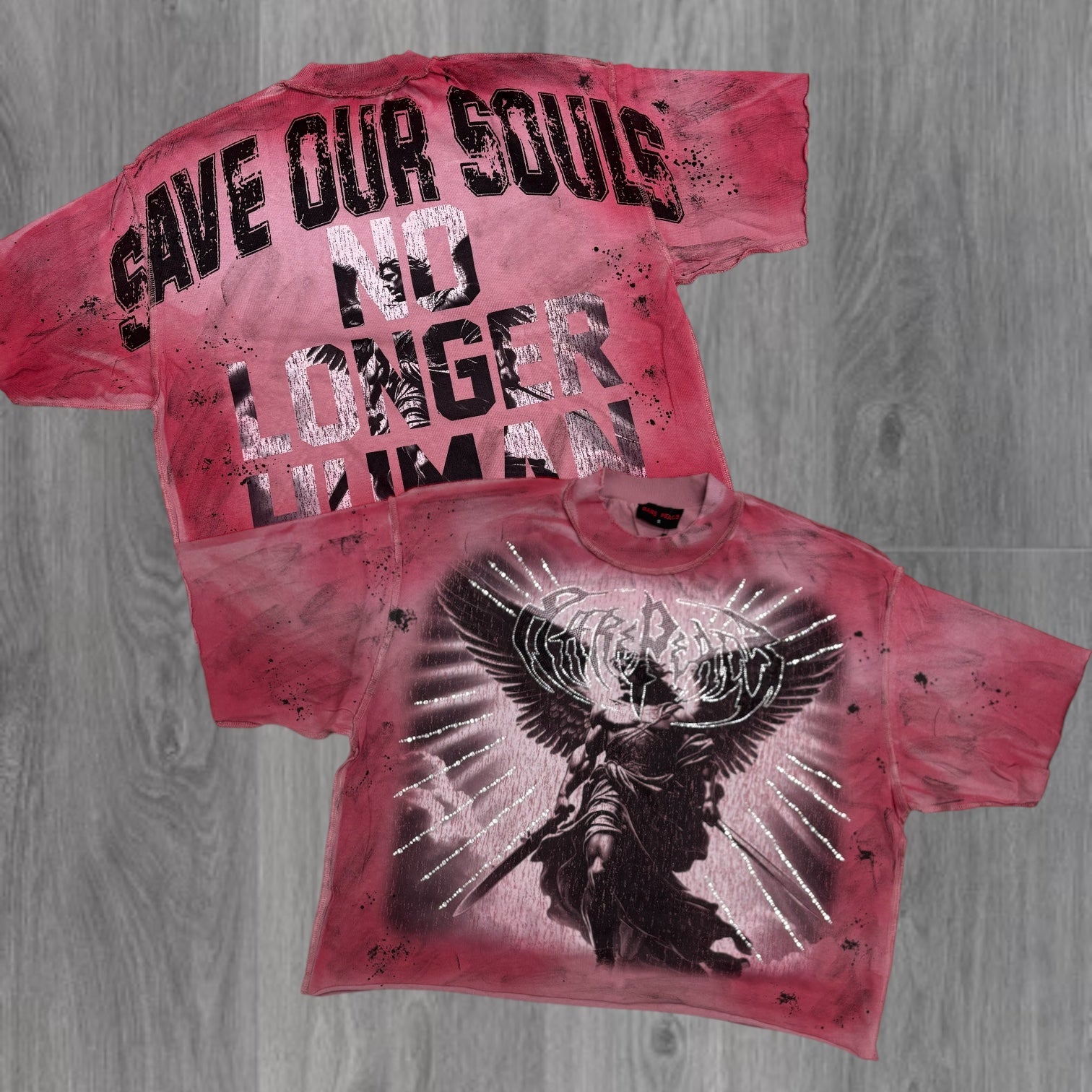 RARE PEACE - No Human Tee - Dusty Pink - 5062