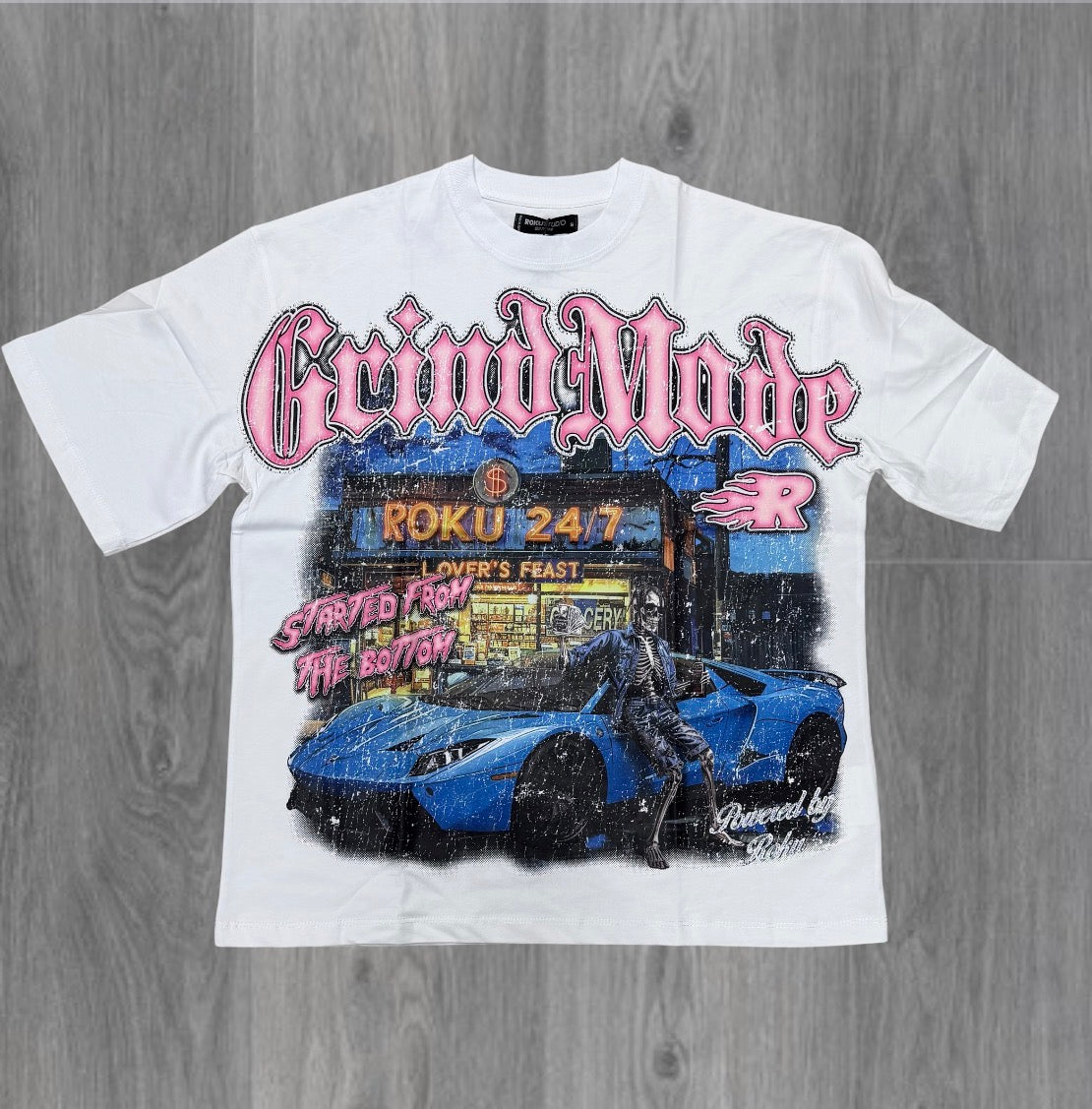 Roku - Grind G-shirt - White - 1960