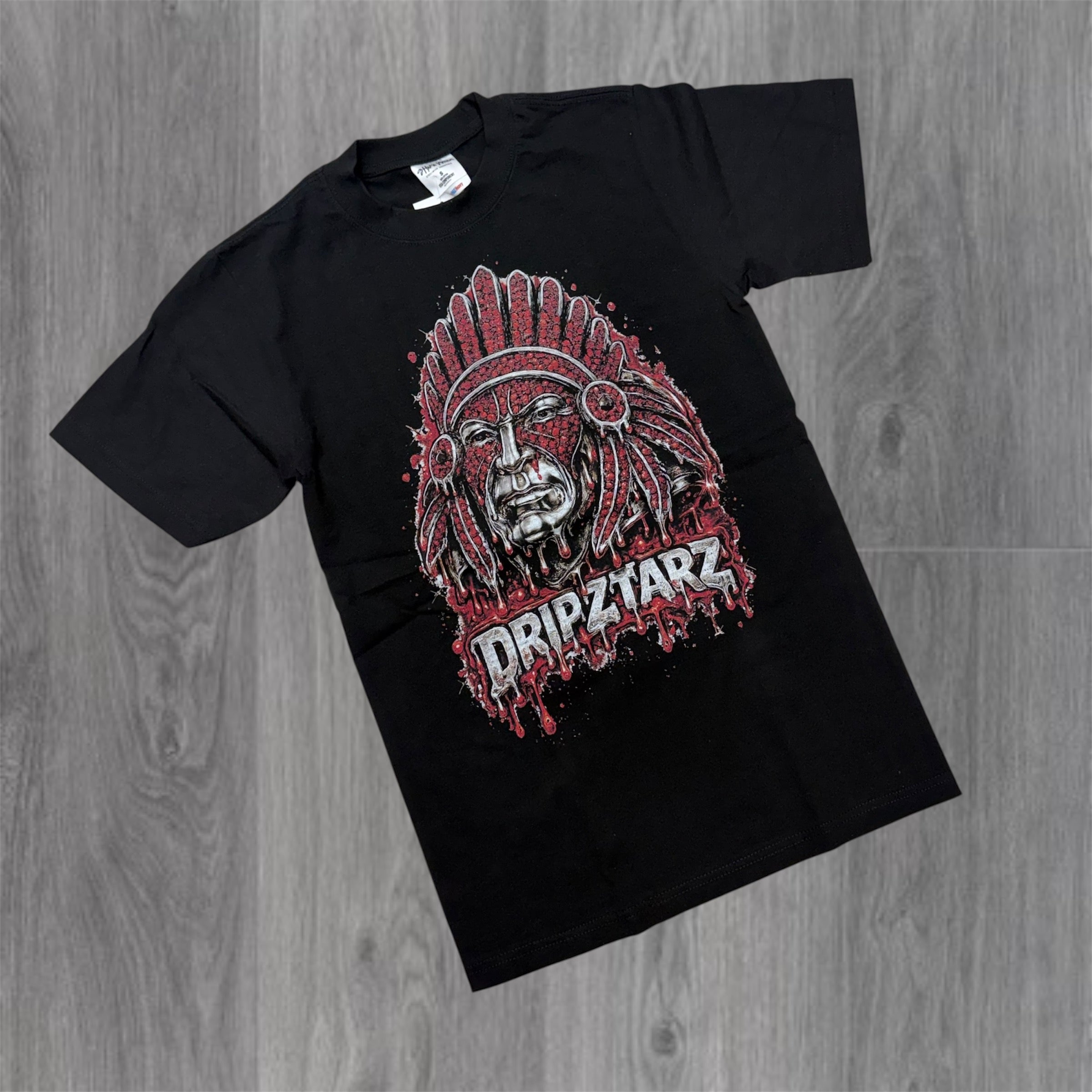 DRIPSTAR - Tribal Chief Tee - Black DC182