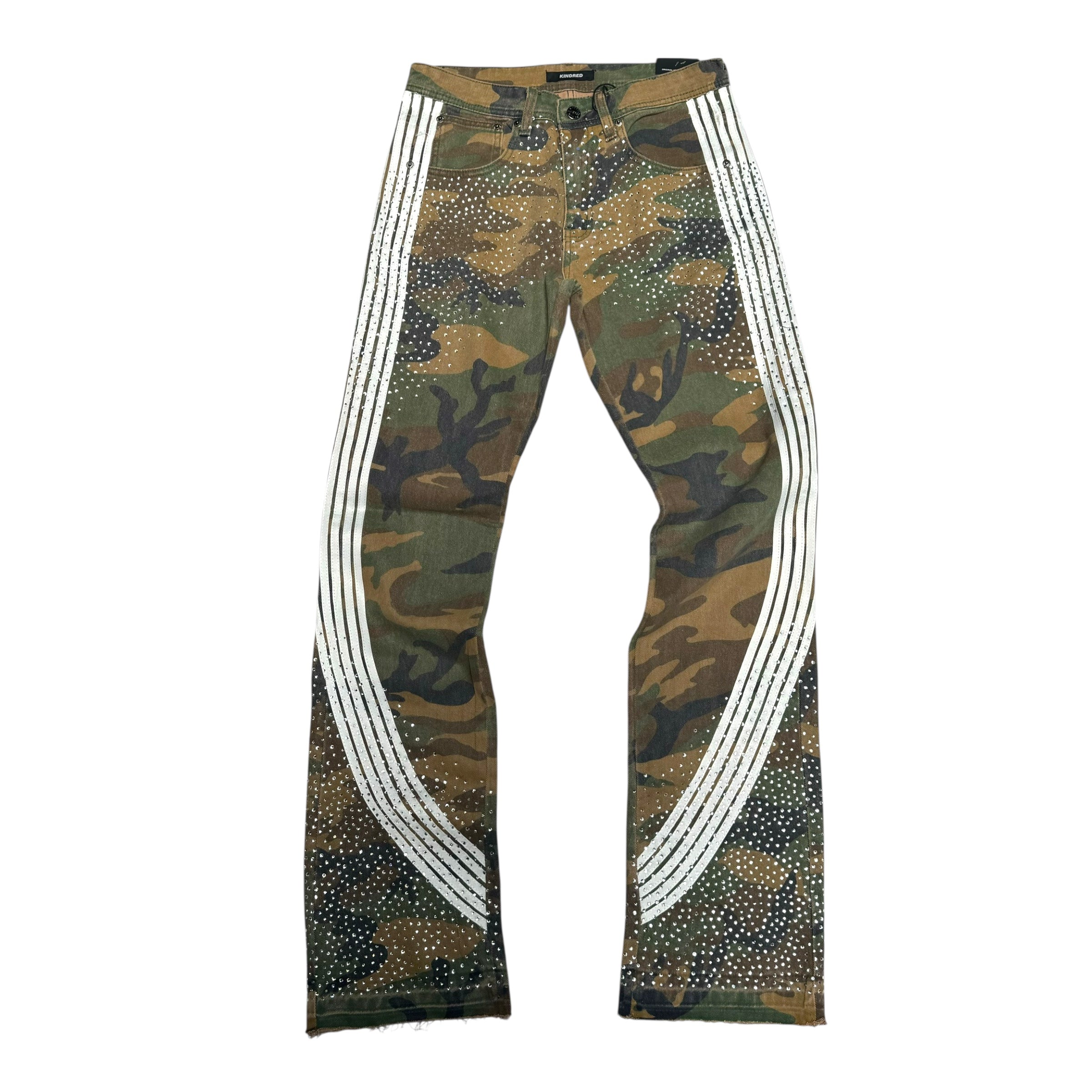 KD - Stacked STRIPE Denim - Camo  - 2112LS