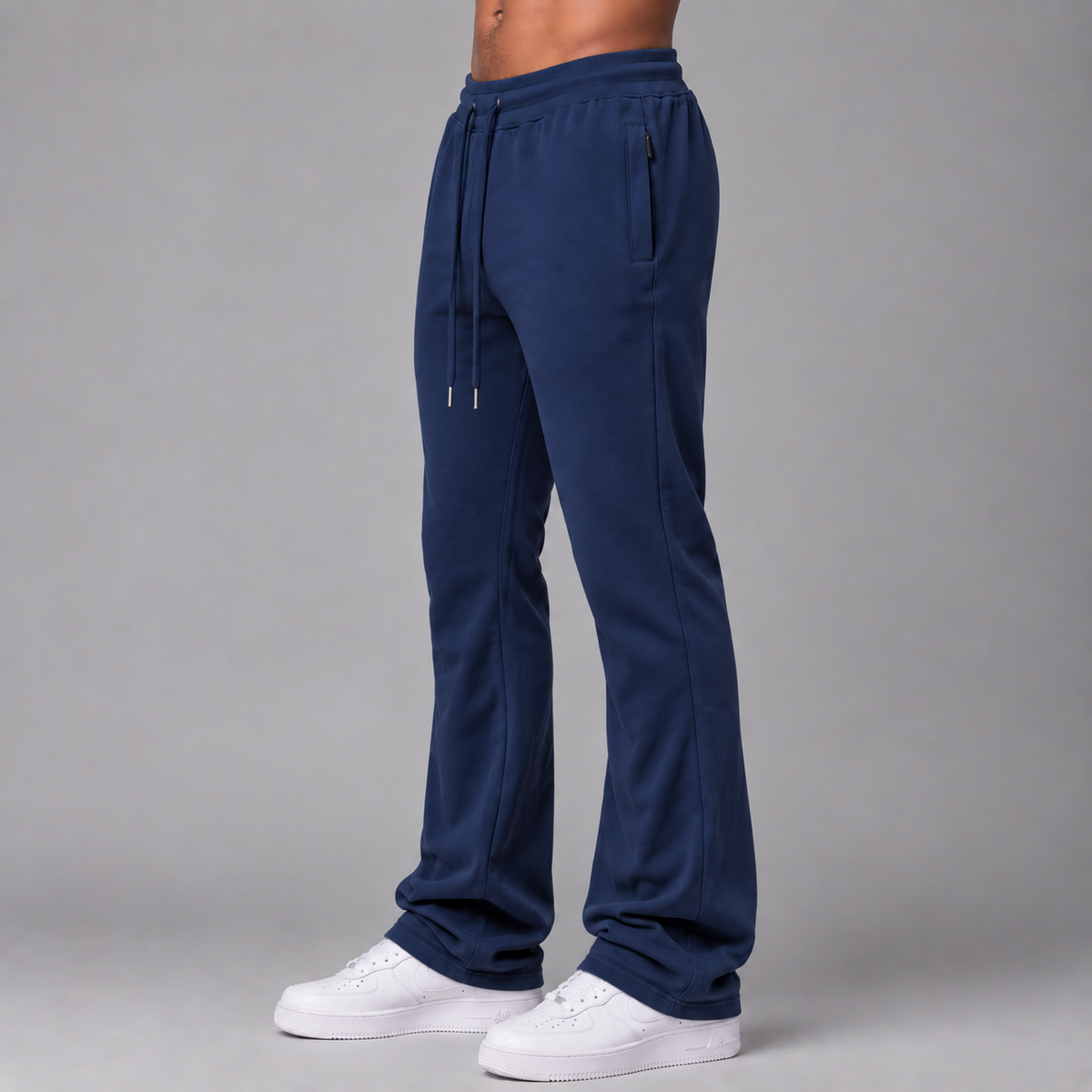 Narr - Stacked Sweat Pants  - Navy - P1030