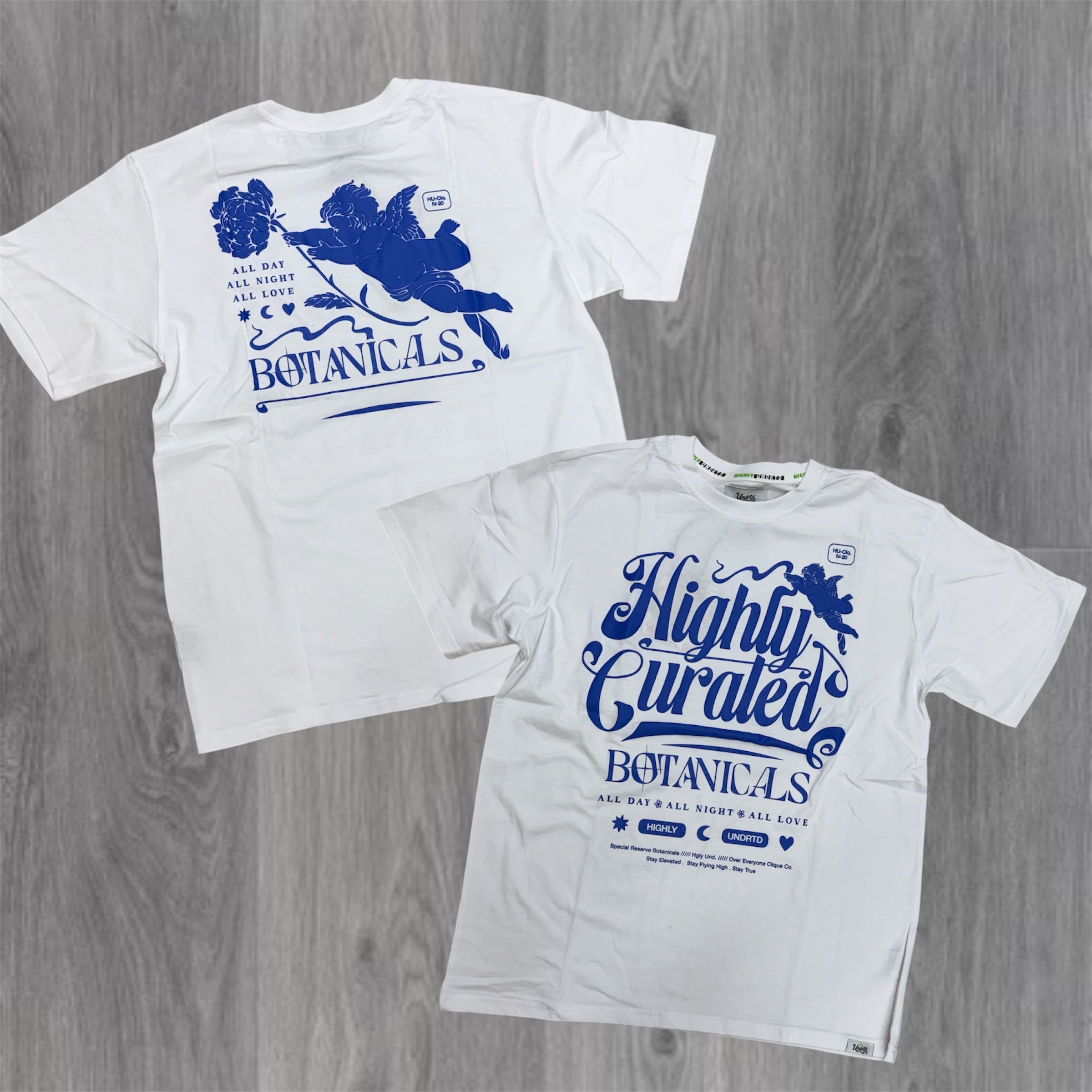 UNDRTD - Puff Angel -shirt - White/Royal - 6102