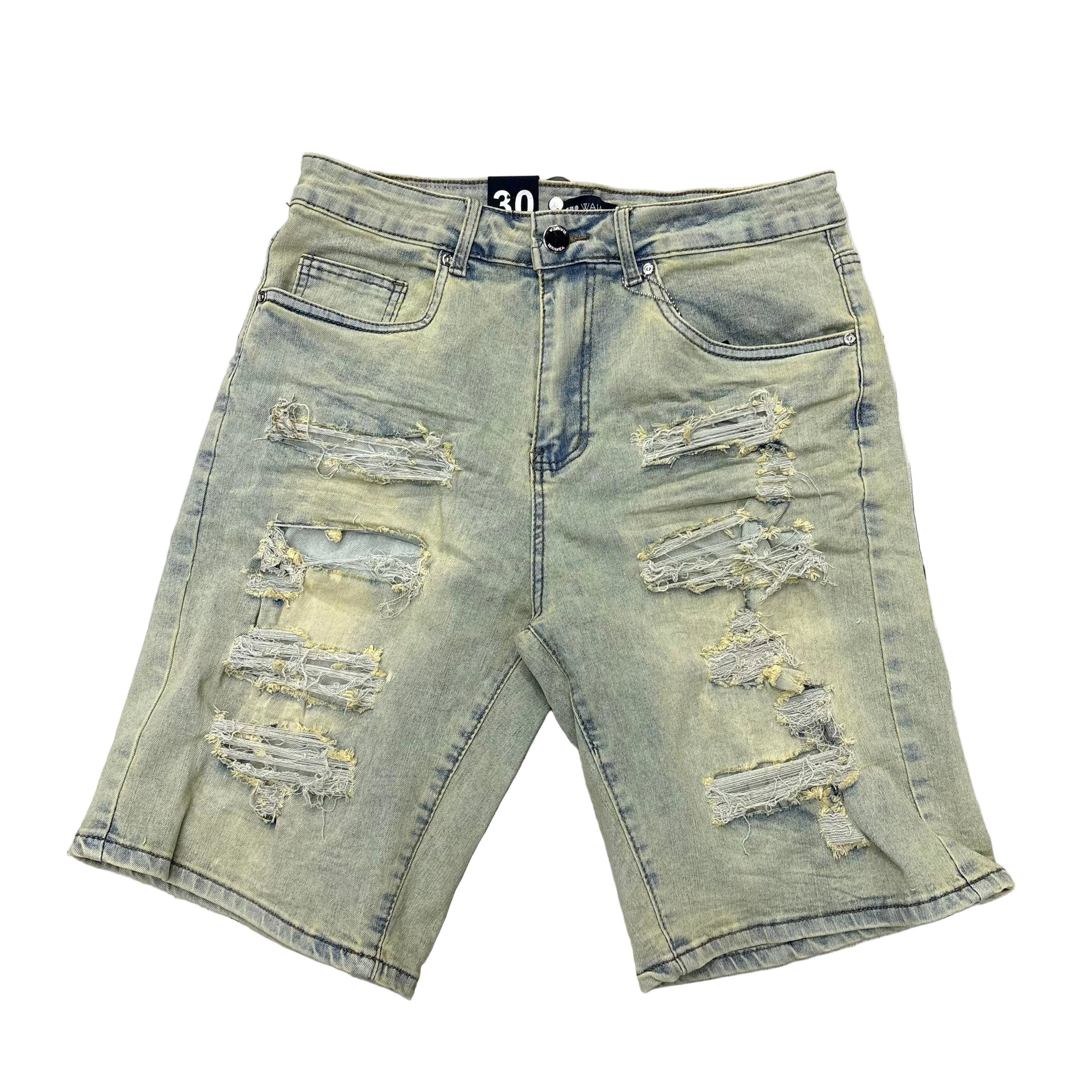 W - Distress Denim Shorts - Dirty Vintage - M7592D