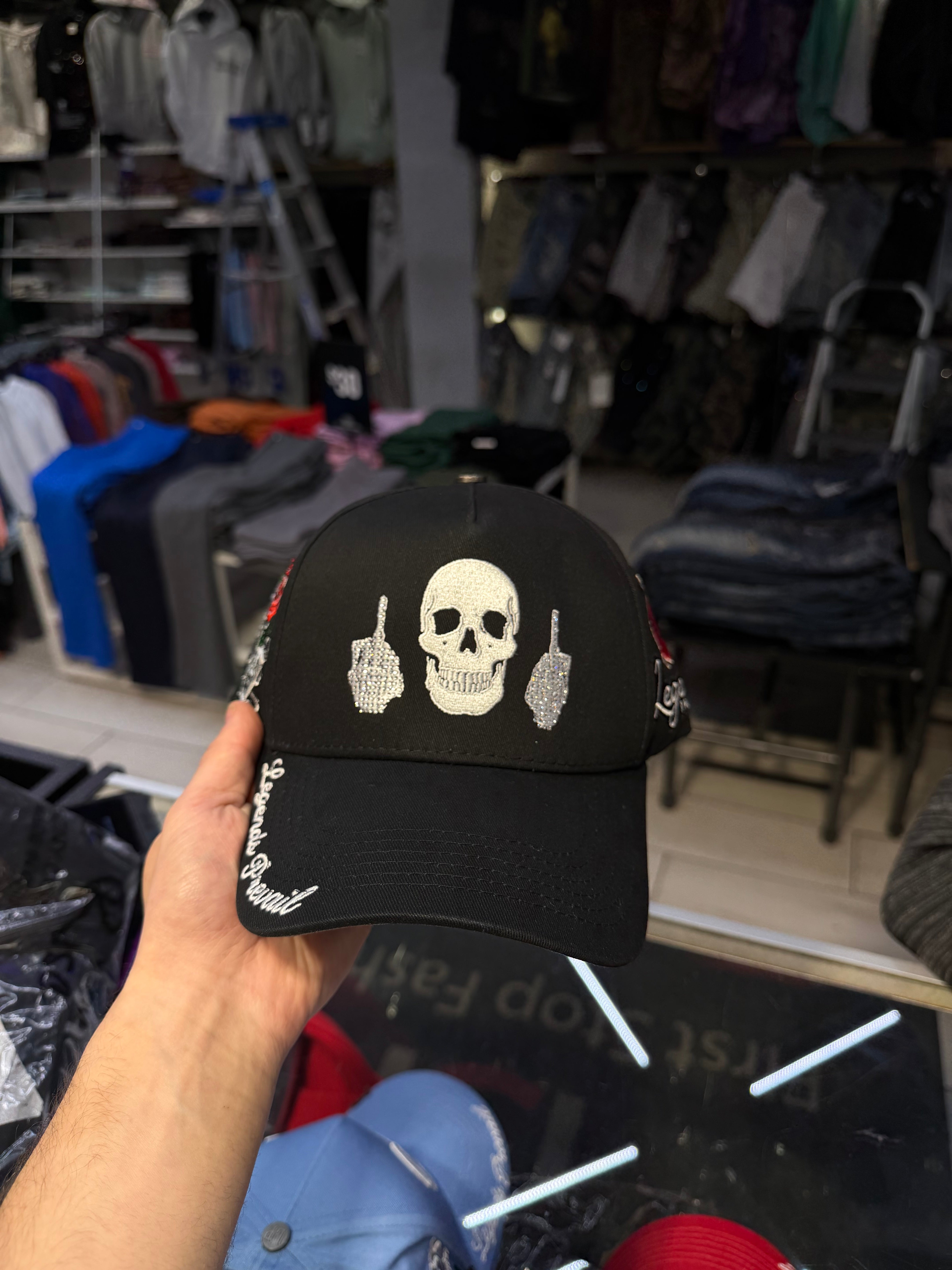 Prevail - Skull Trucker Hat - Black