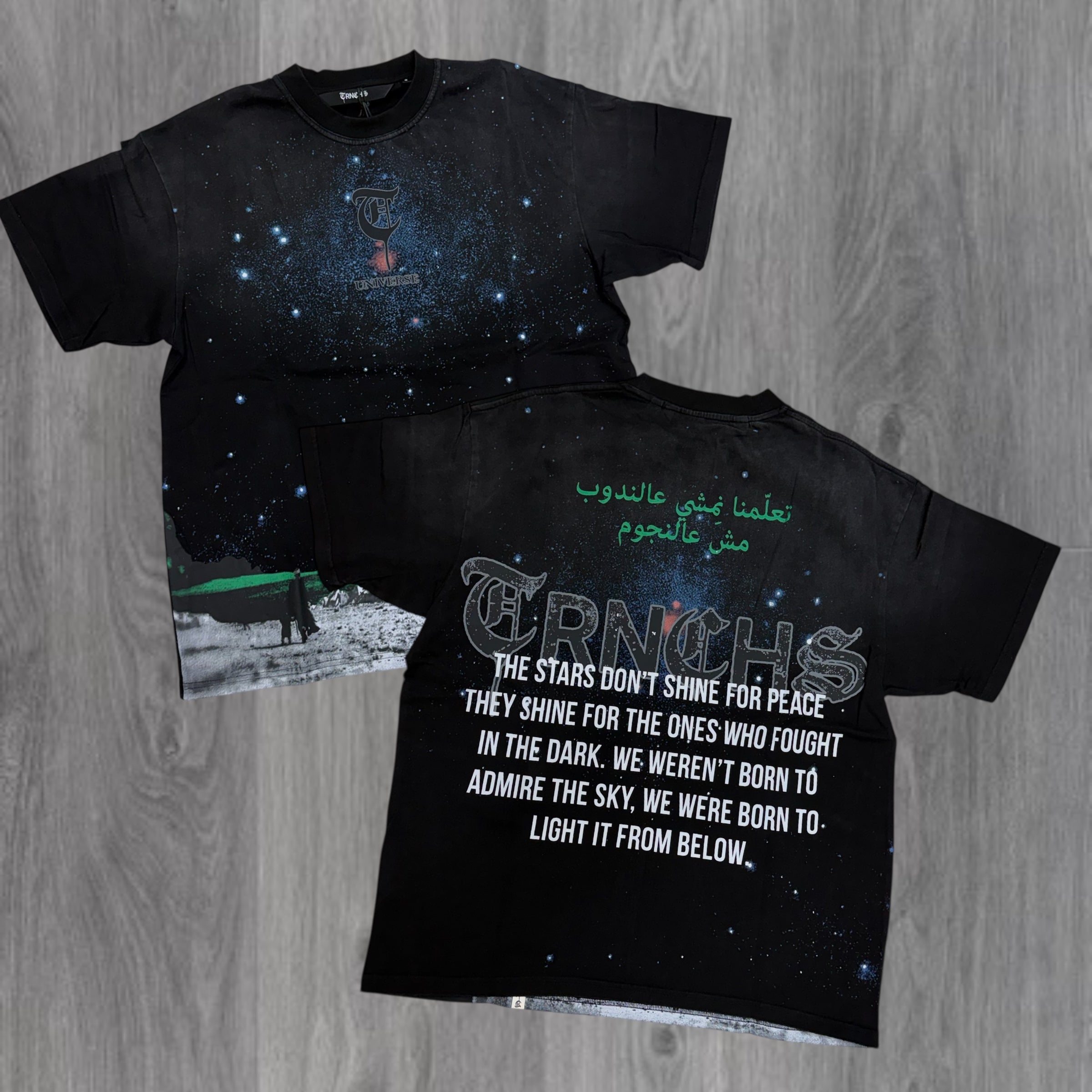 Trnchs - Light from Below - T Shirt - Black - 2513