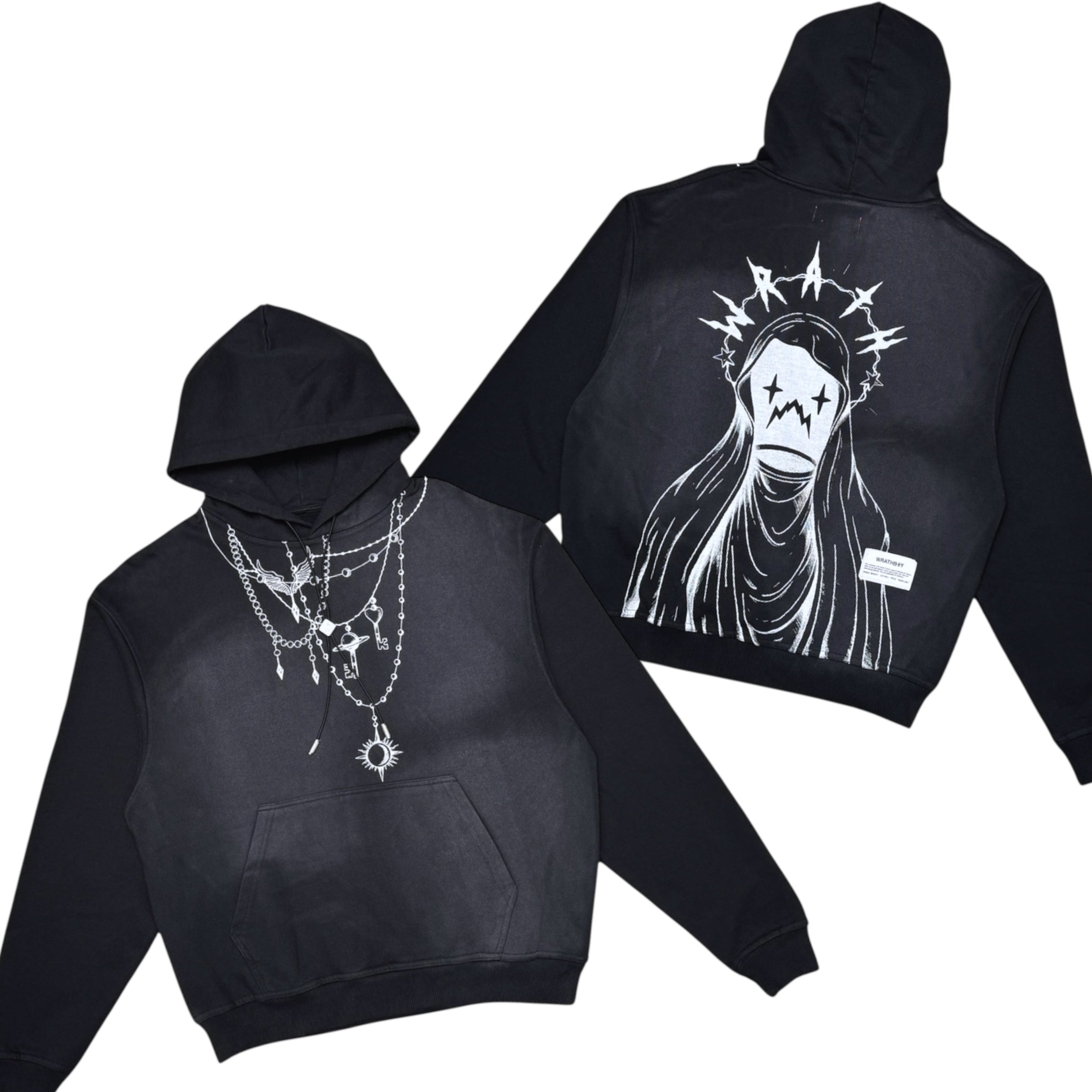 WRATHBOY - Wrath Crown Hoodie - Black - 084