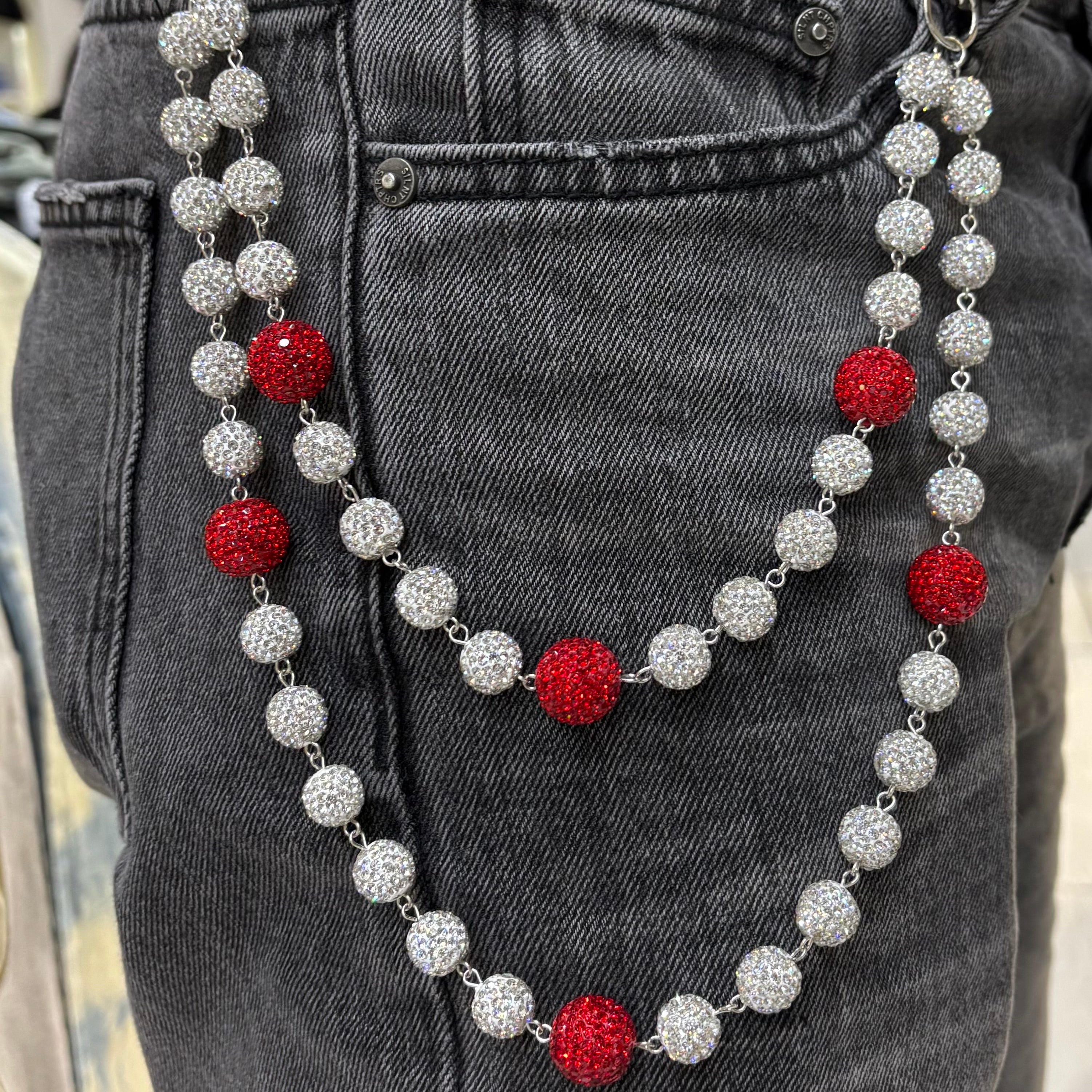 KD Wallet Chain Red/Silver