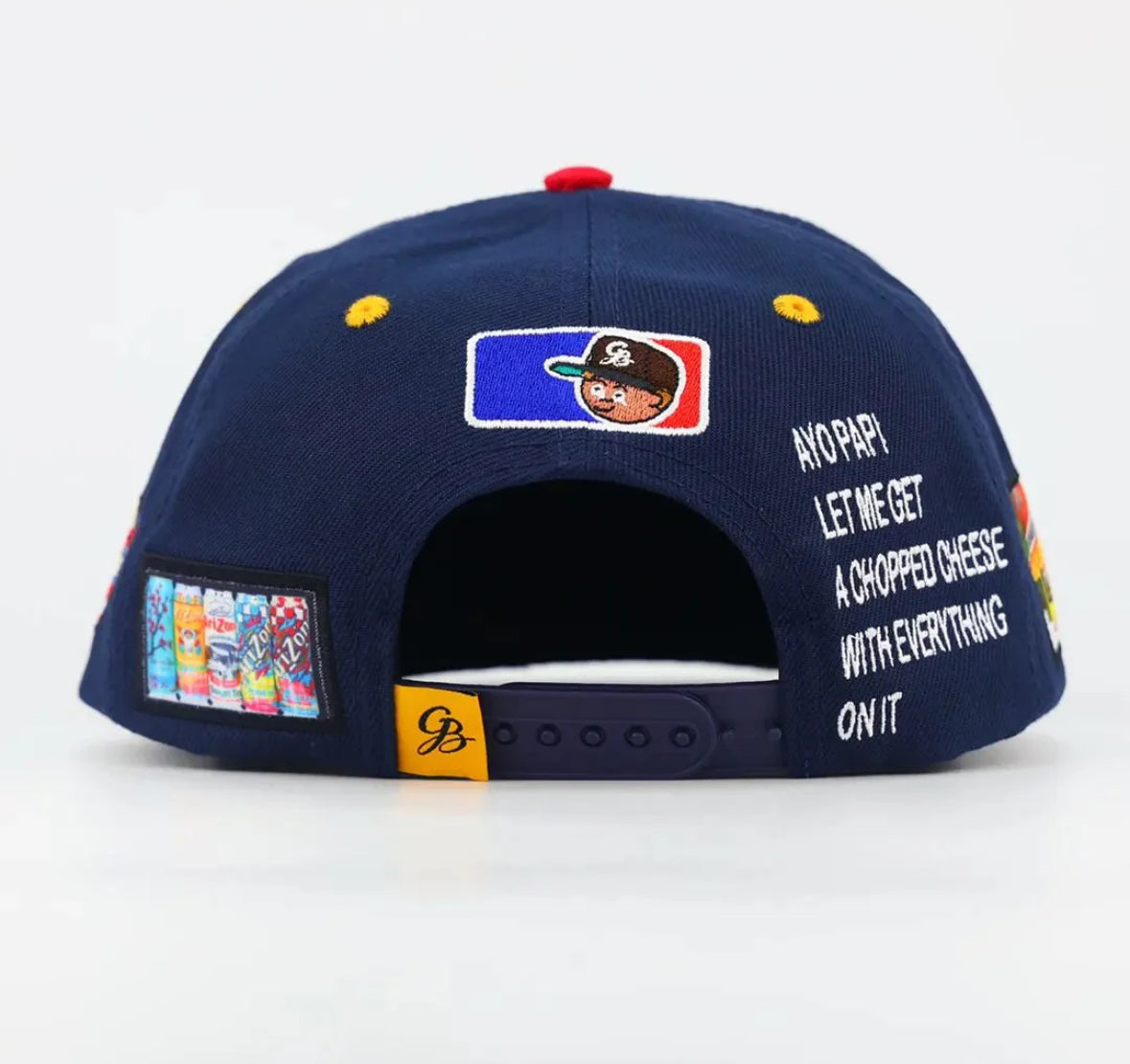 GB chop cheese SnapBack NY Navy