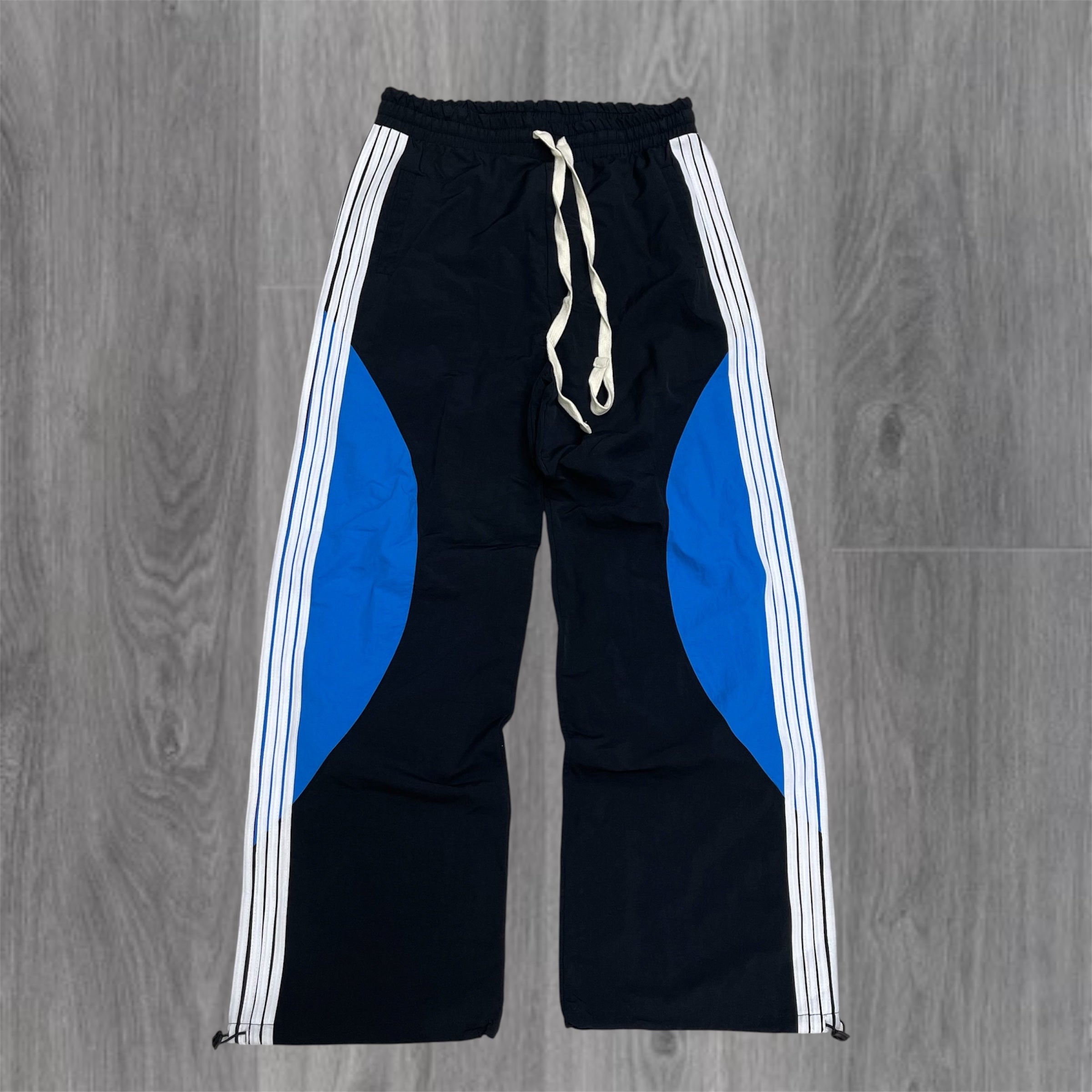 Baruda - Stripe Circle Windbreaker Pants Black/Blue - 2026