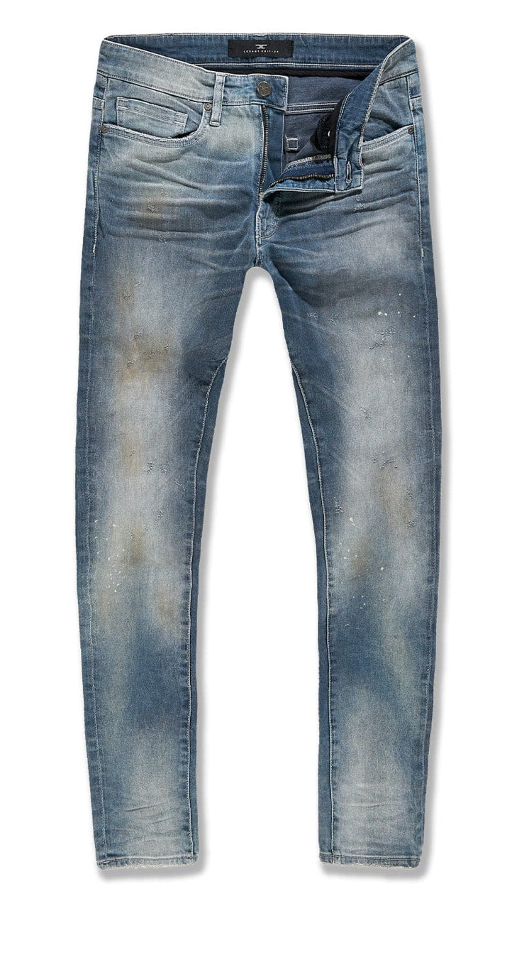 JC Random Cloud premium wash slim jeans Cooper Blue js1189