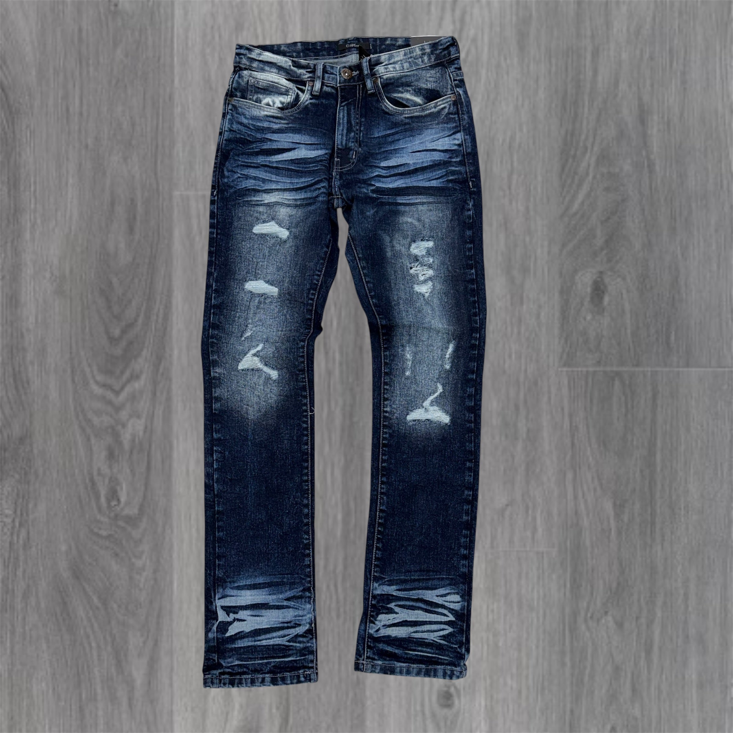 Cest Lavie - Ripped Denim - Dark Blue 1027
