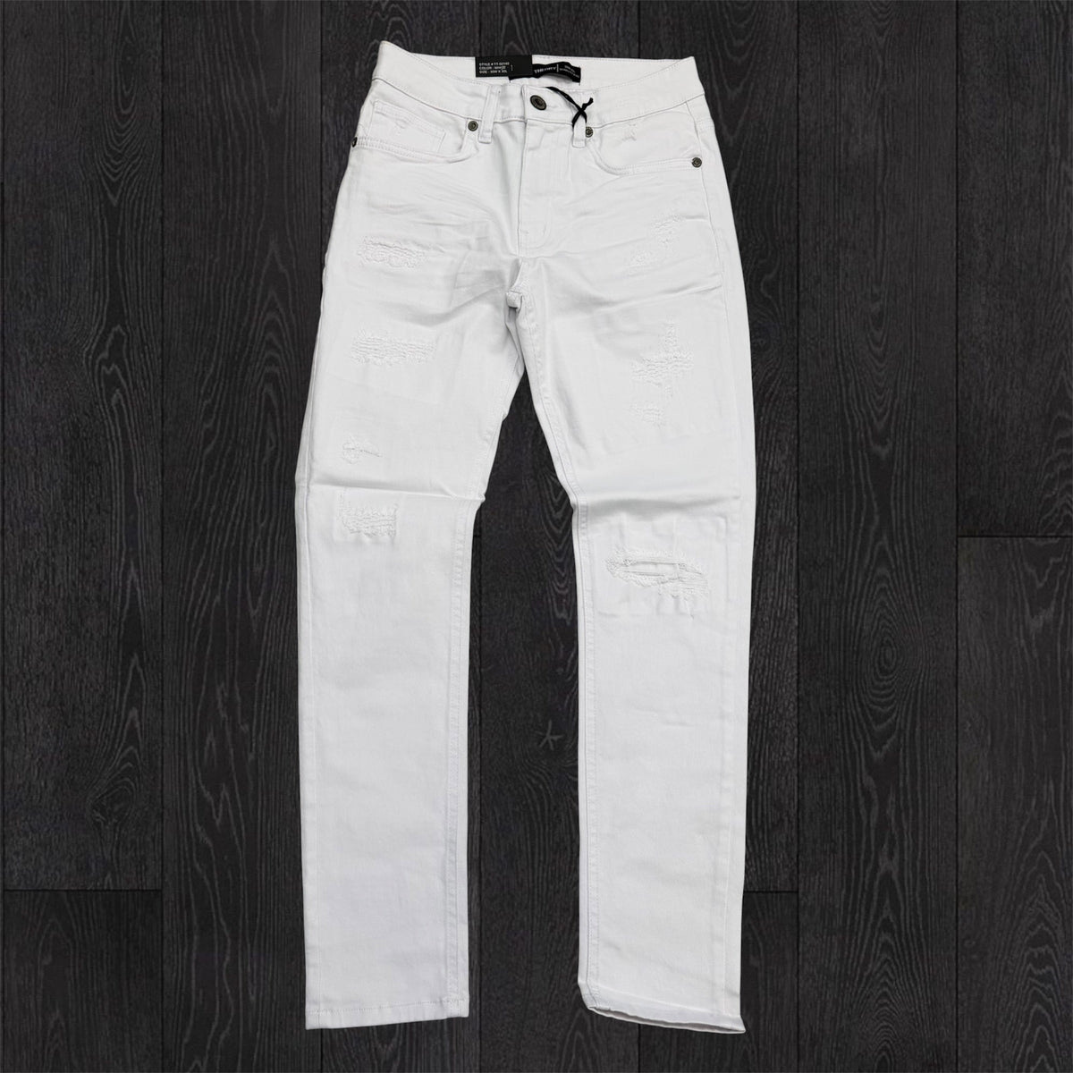 Thread - Slim Distress Denim - White 50140