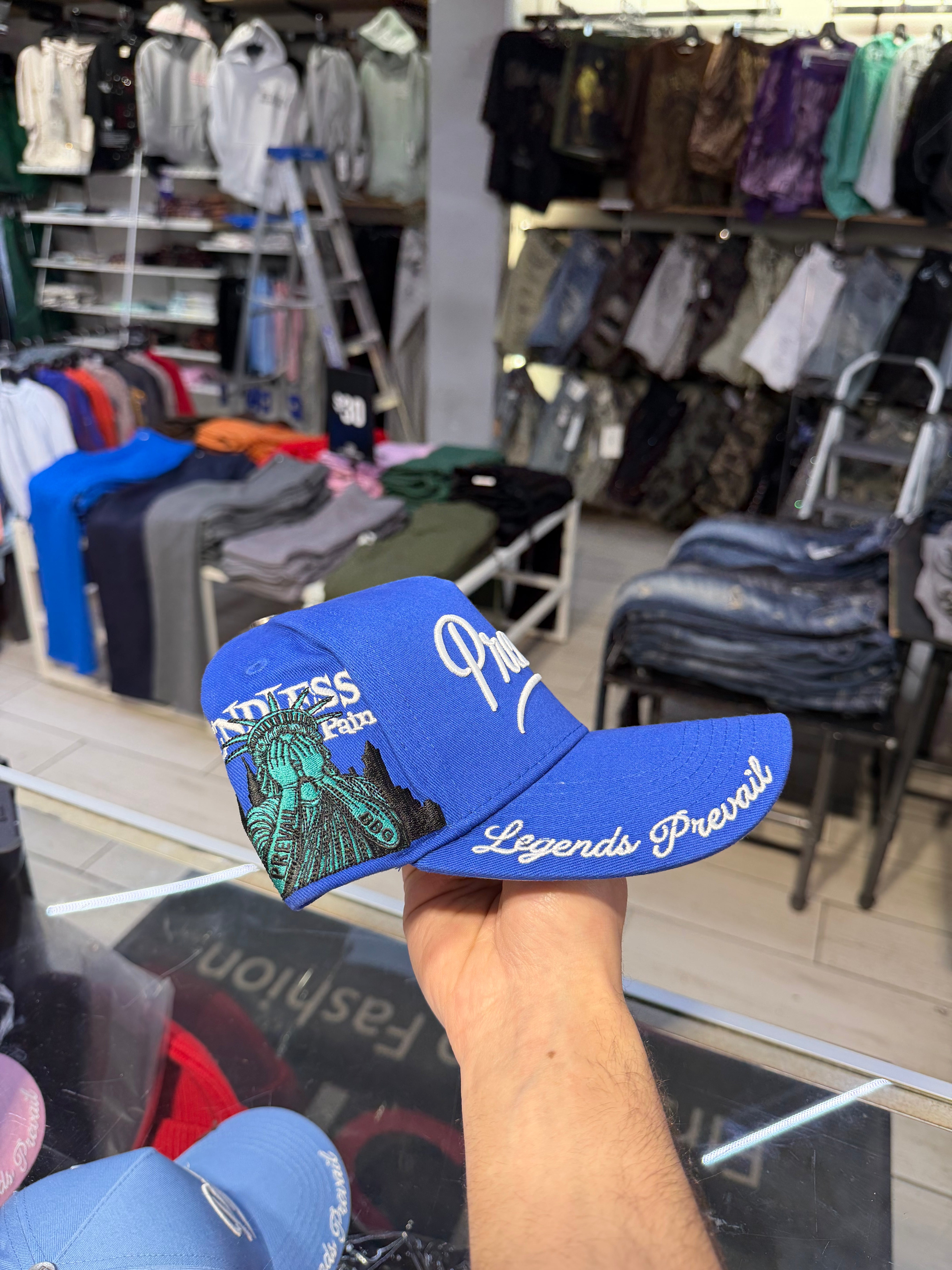 Prevail - Patch Trucker Hat - Royal Blue