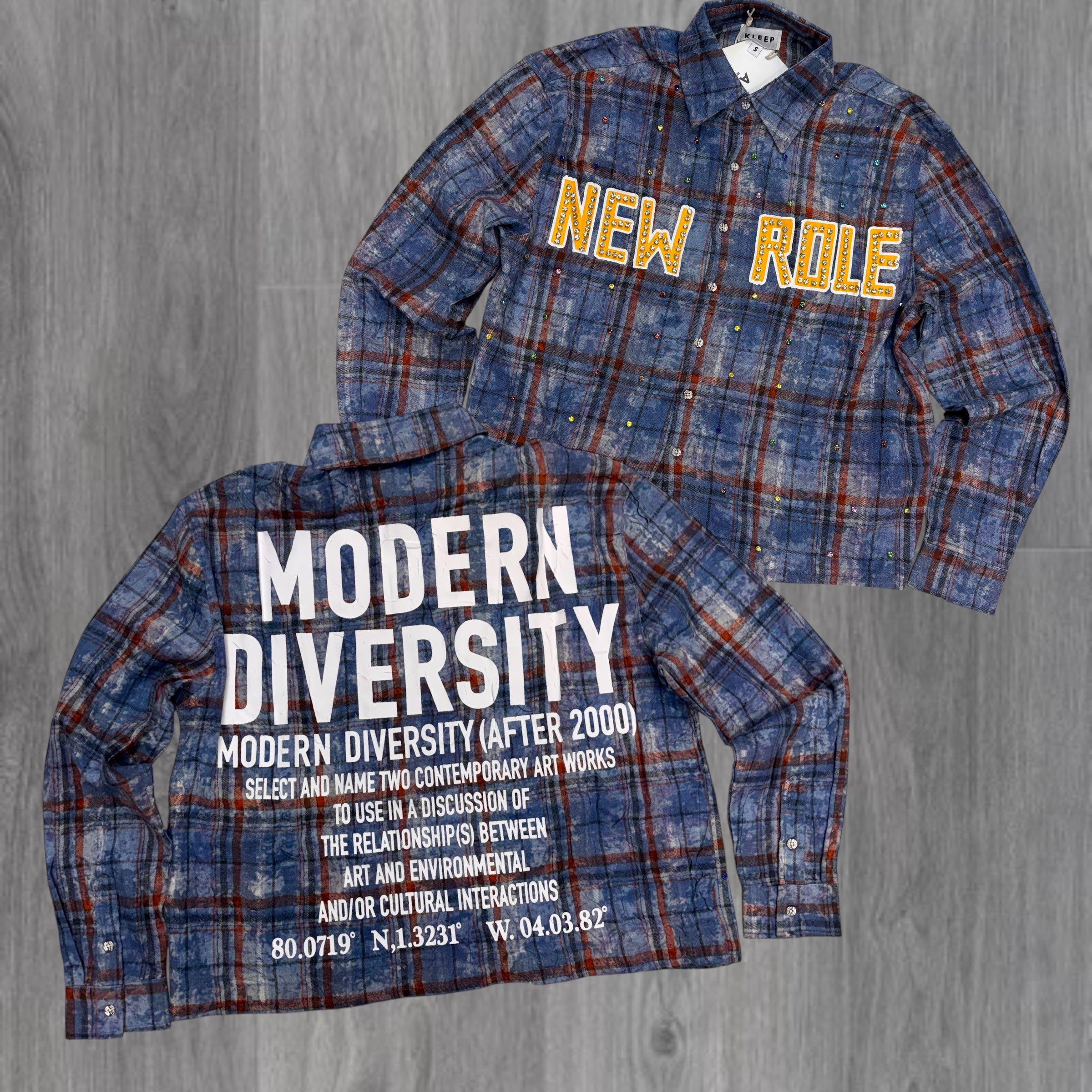 KLEEP - NEW ROLE Crystal Flannel - BLUE - 5310