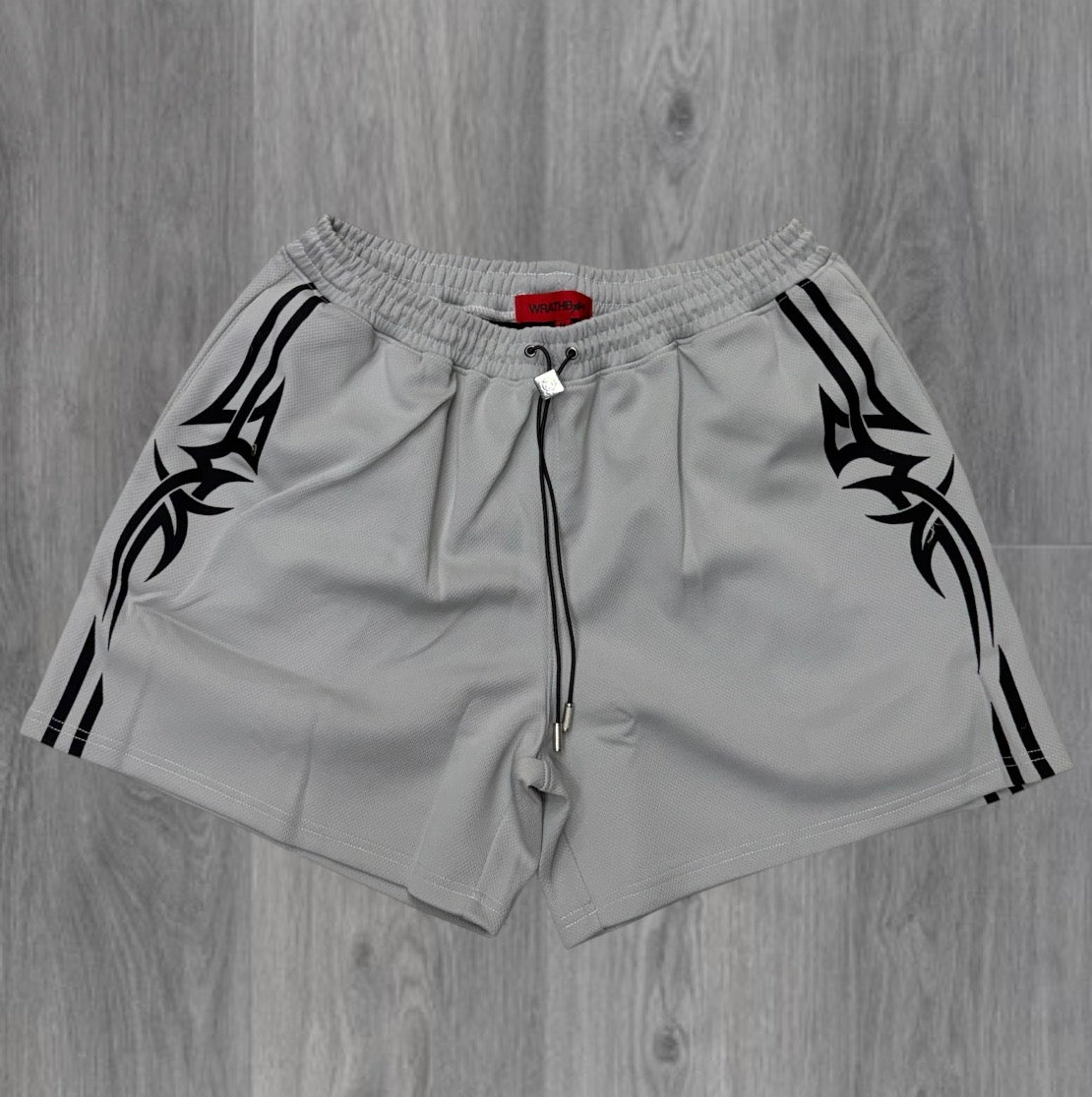 Wrathboy - Tribal Mesh Shorts - Grey 088