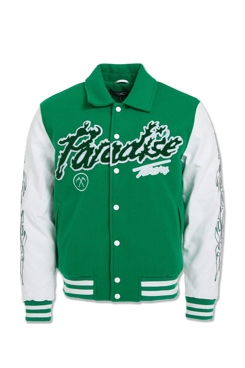 JC paradise Team varsity  jacket Kelly Green 91632