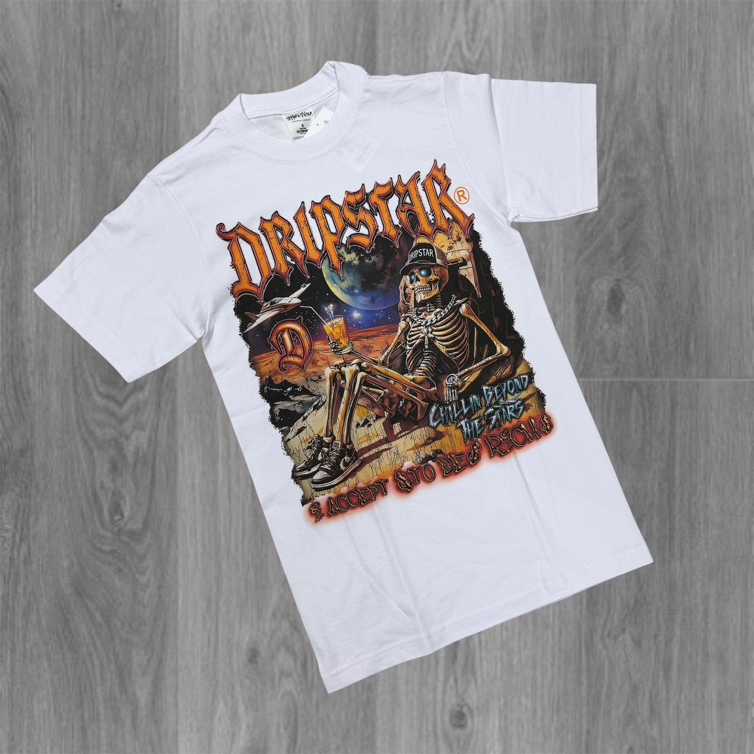 DRIPSTAR - Chillin Tee - White DC187