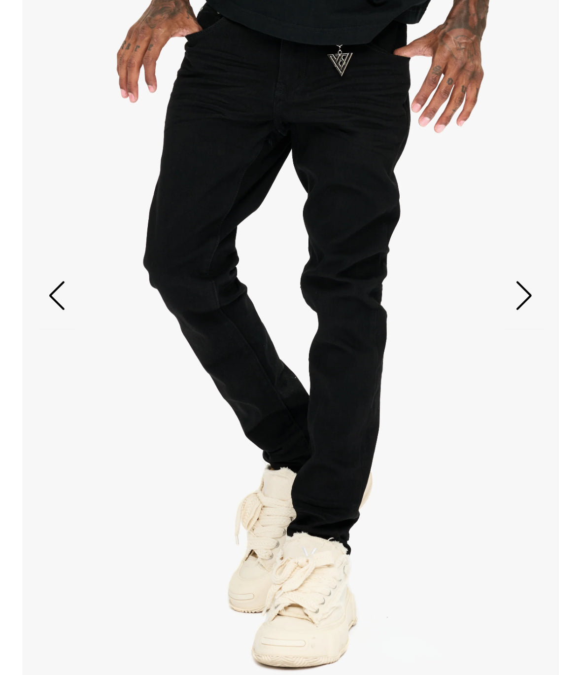 Valabasas - MR SLIM Stretch Denim - Jet Black - 1004