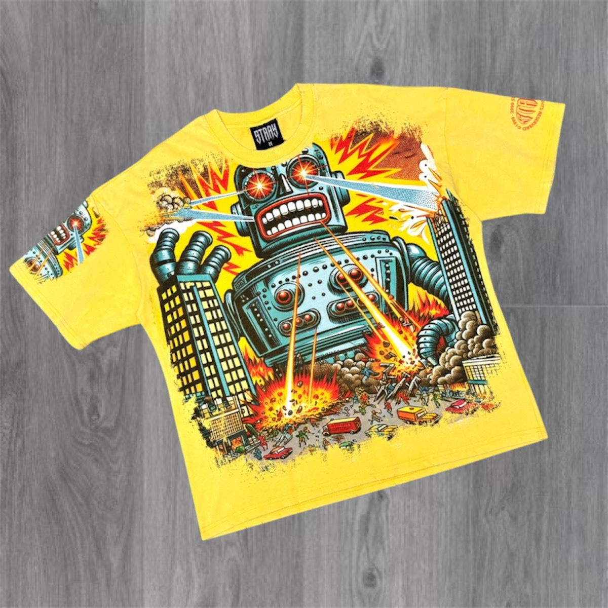 Stray -  Robot T-shirt - Yellow 1733