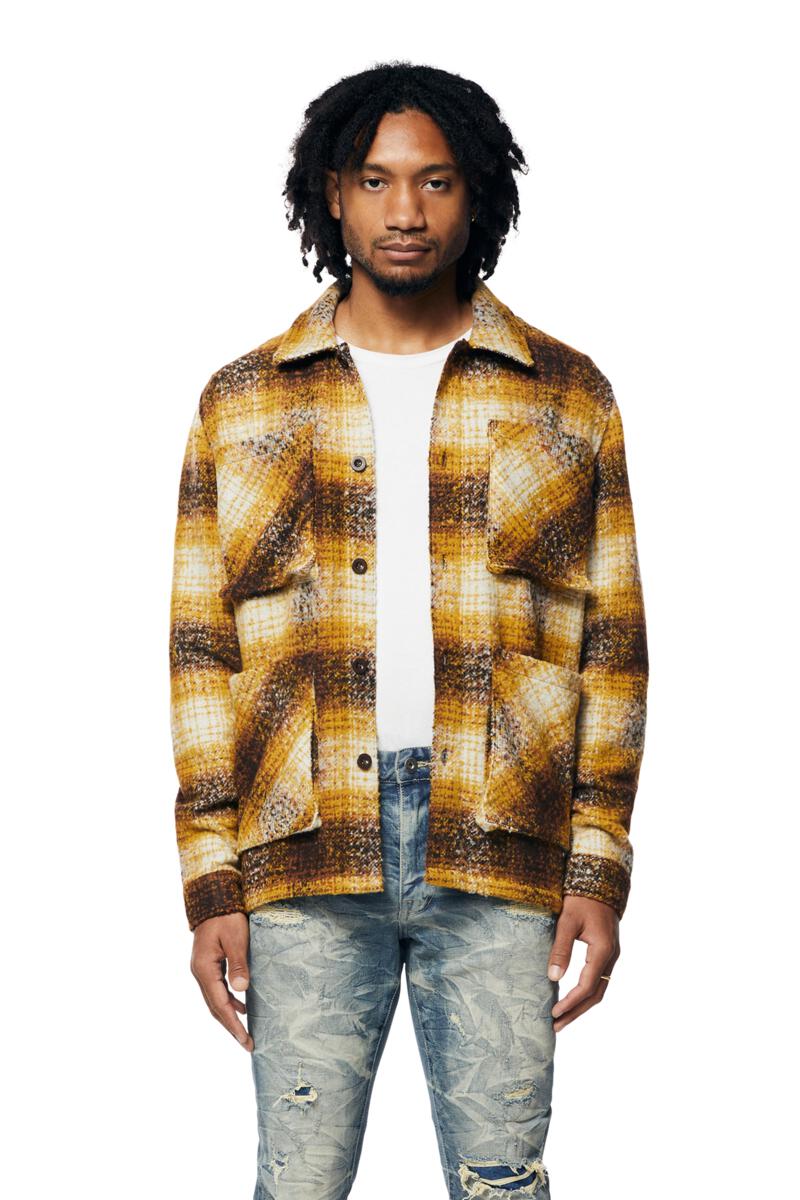 Rise plaid Flannel Shirt Butter 23598