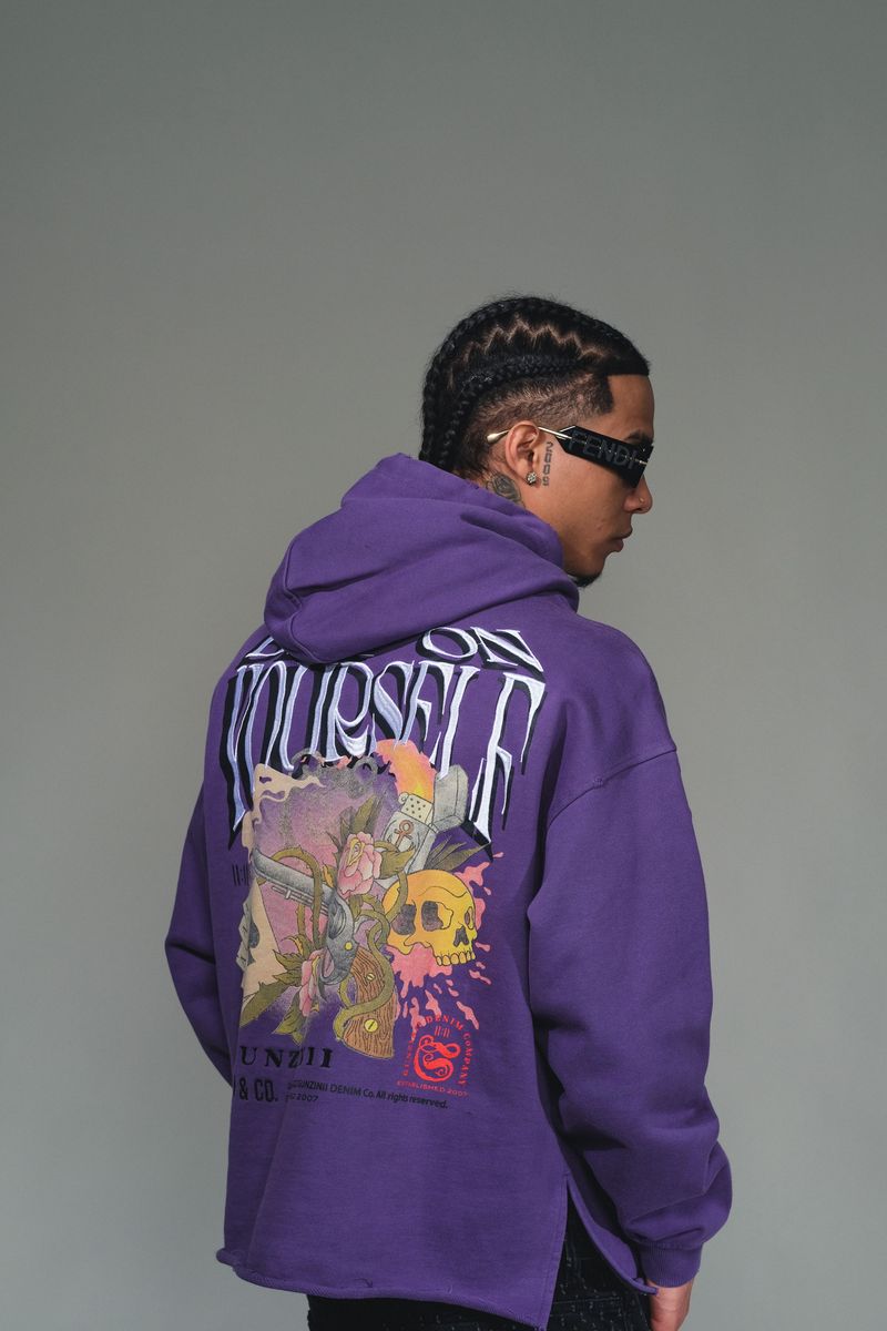 Gunzinii - Bet On Yourself Hoodie - Purple - GZ505