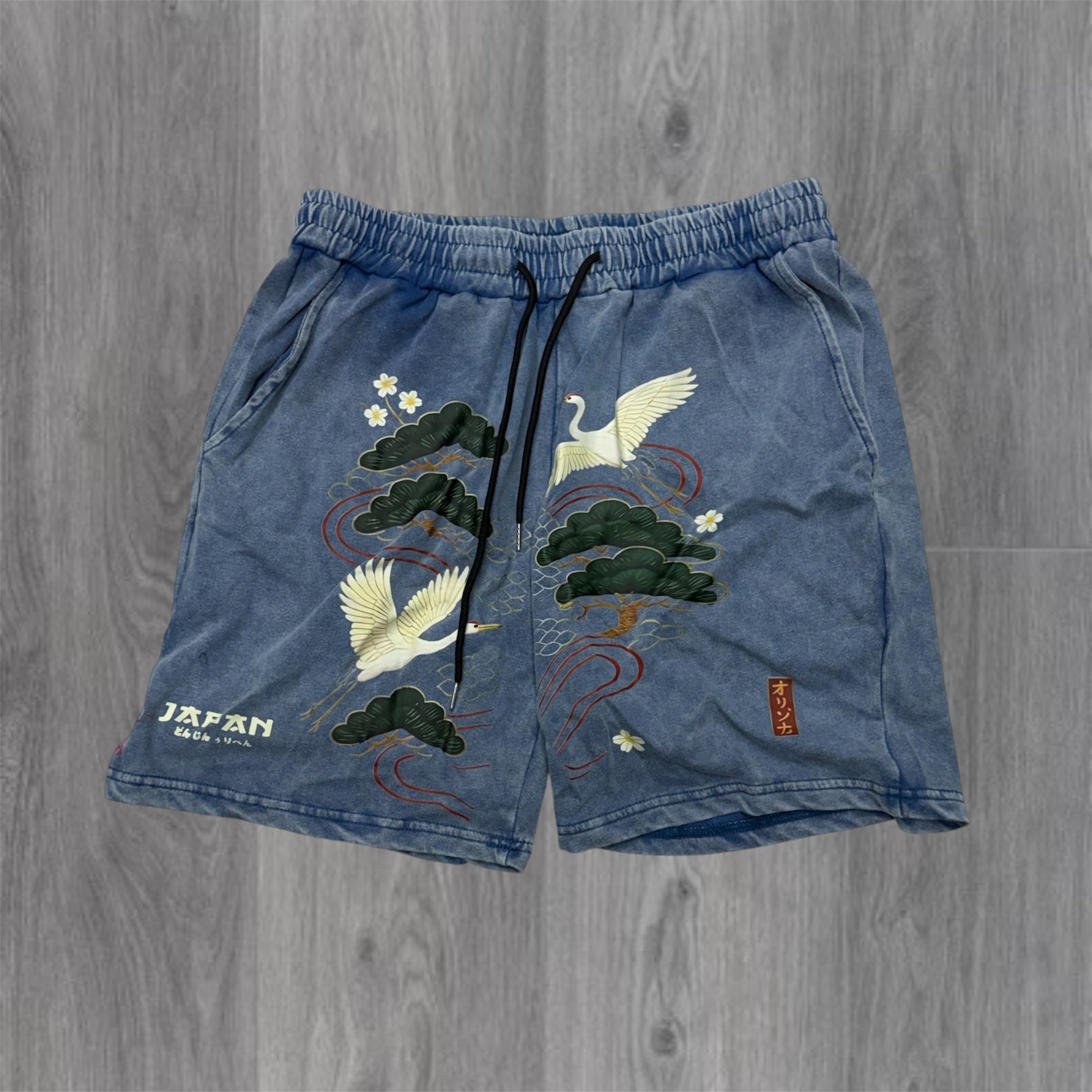 TT Ying Yang Sweat Shorts - Blue Wash
