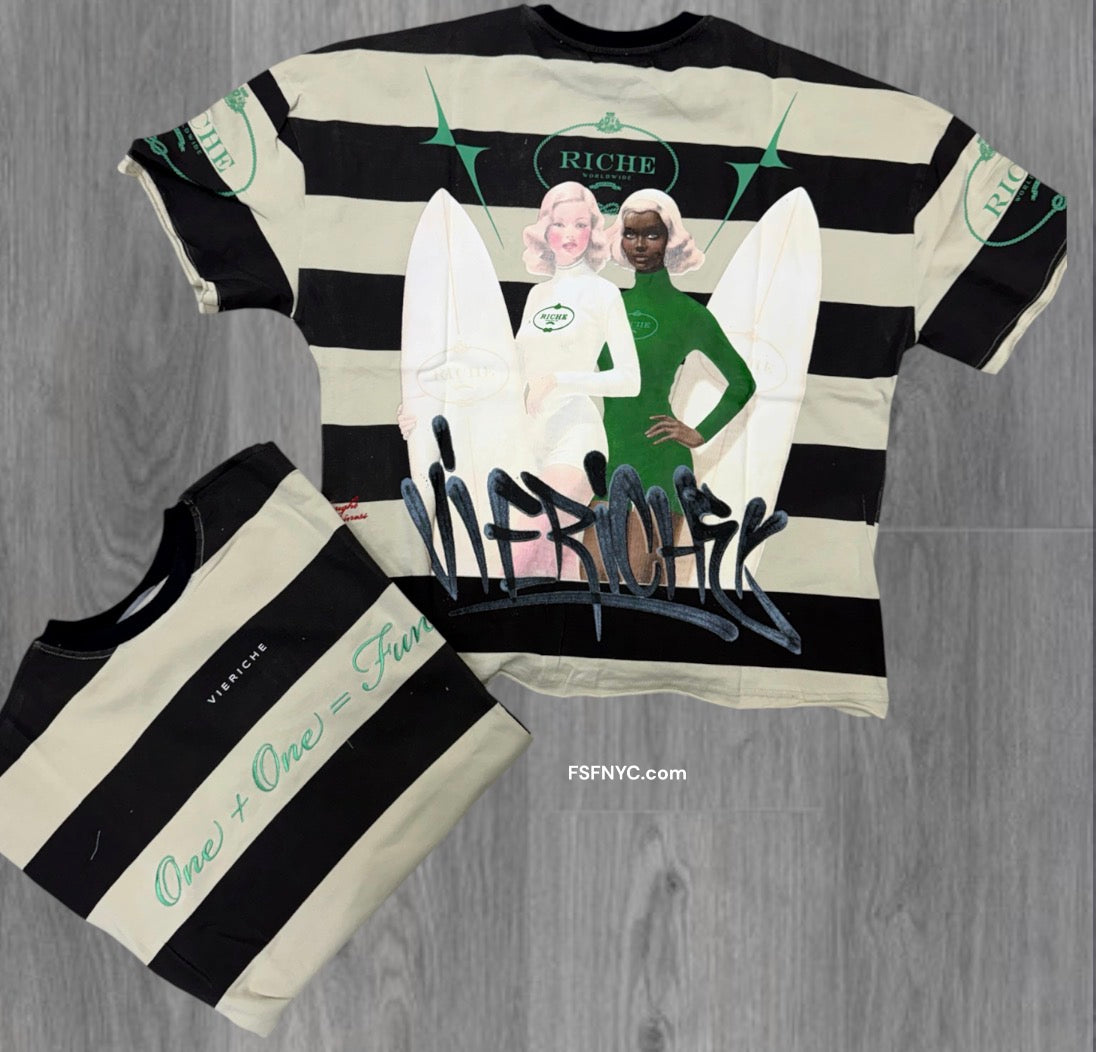 VR - Stripes Future T-shirt - black - 1407