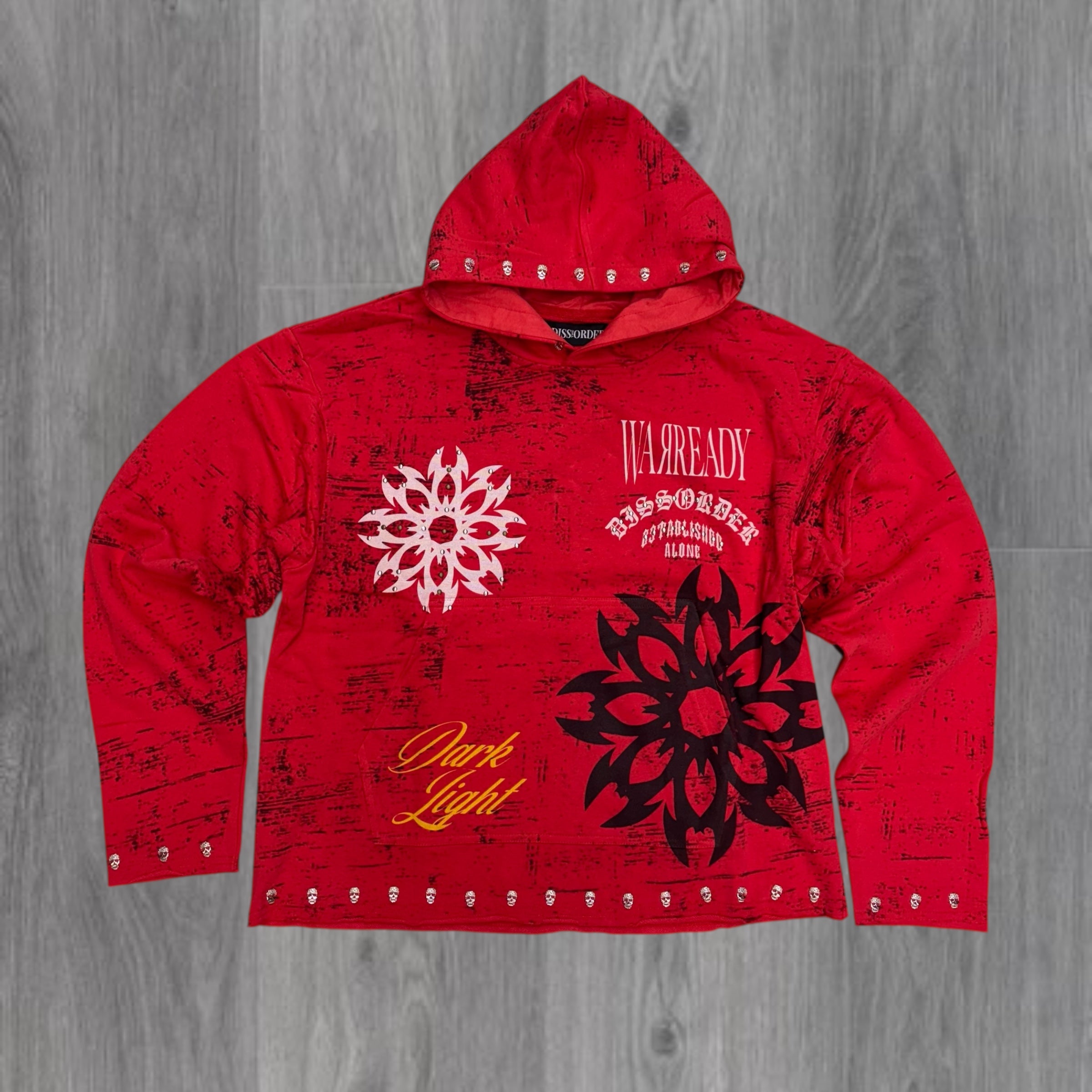 DISORDER -  WARREADY Hoodie - RED - 369