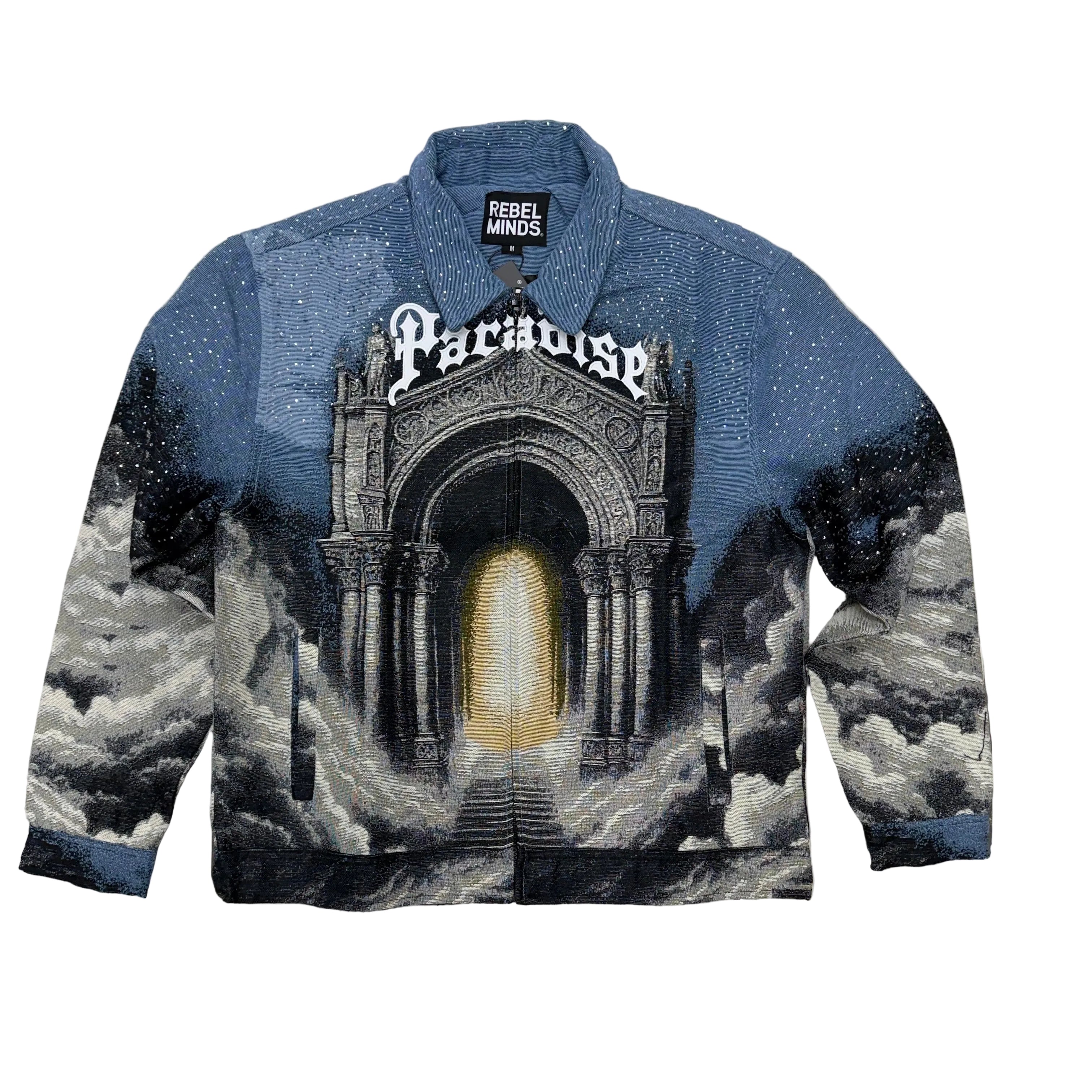 Rebel - PARADISE GARE Tapestry  Lt.Jacket- LtBlue - 556