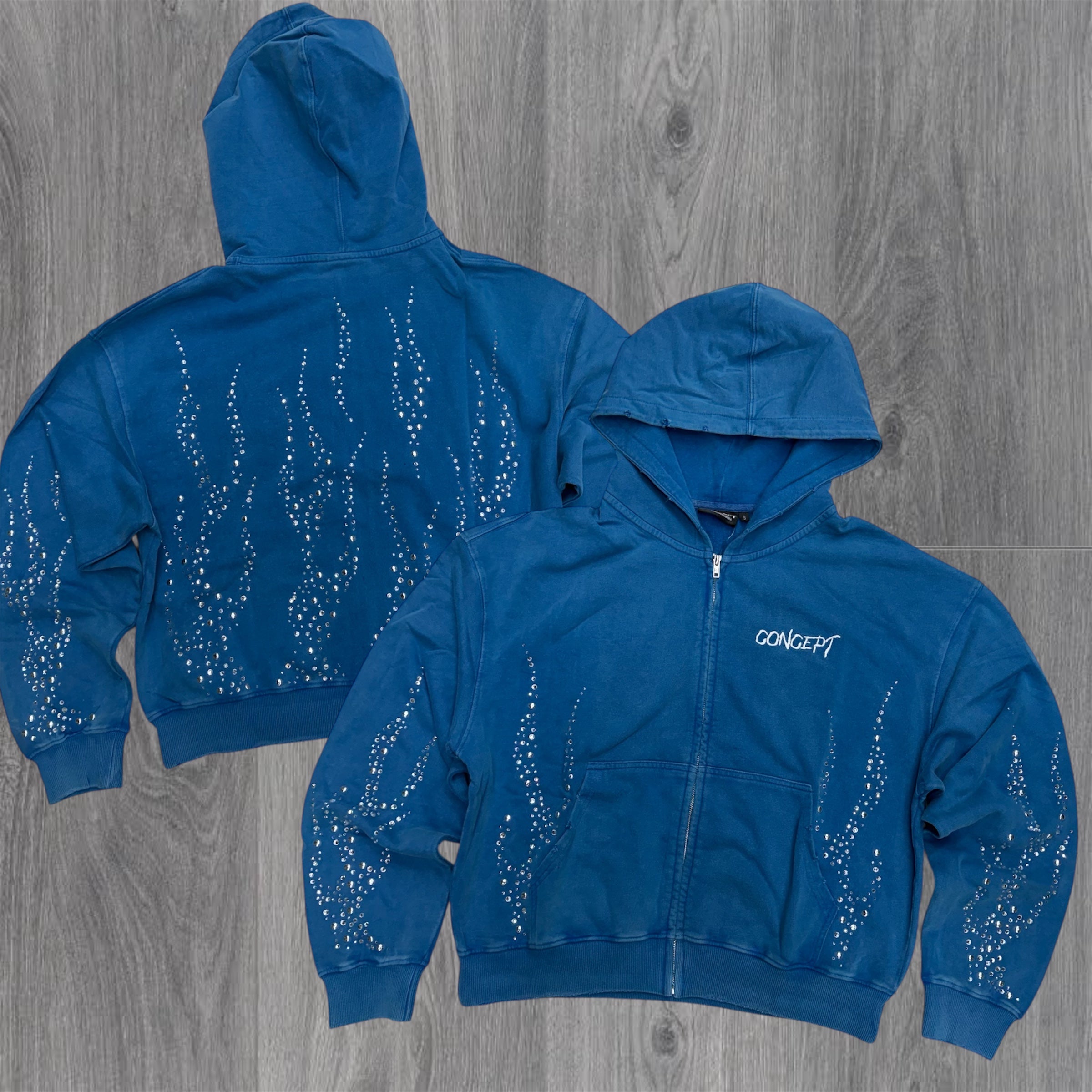 Concept - Crystal Flames hoodie - Blue - 28