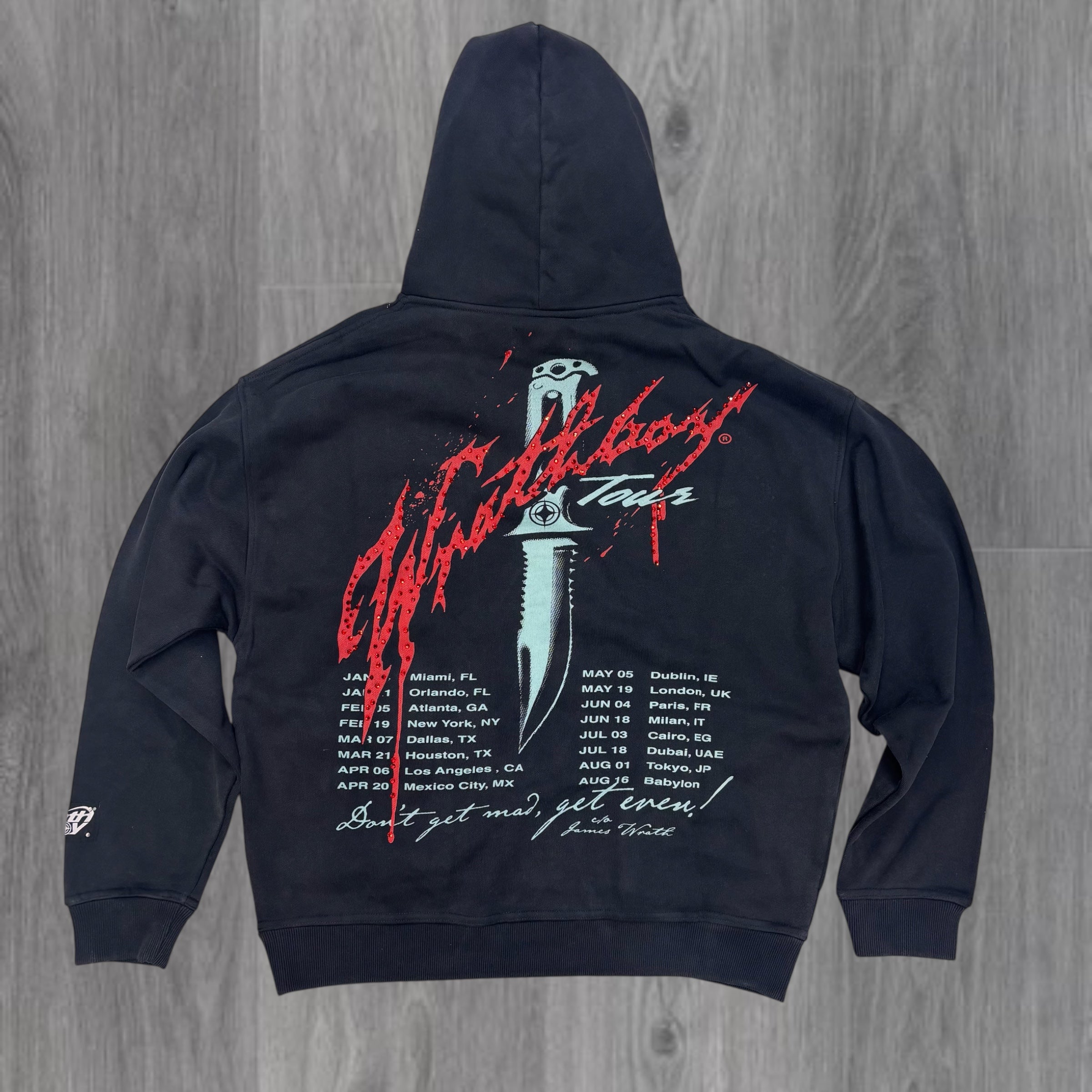 WRATH -ROCK WORLD TOUR Hoodie - BLK - 160