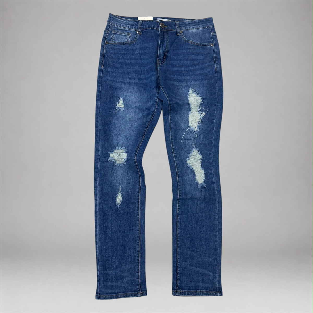 SBO - Ripped Skinny Fit Denim - MD Blue 231