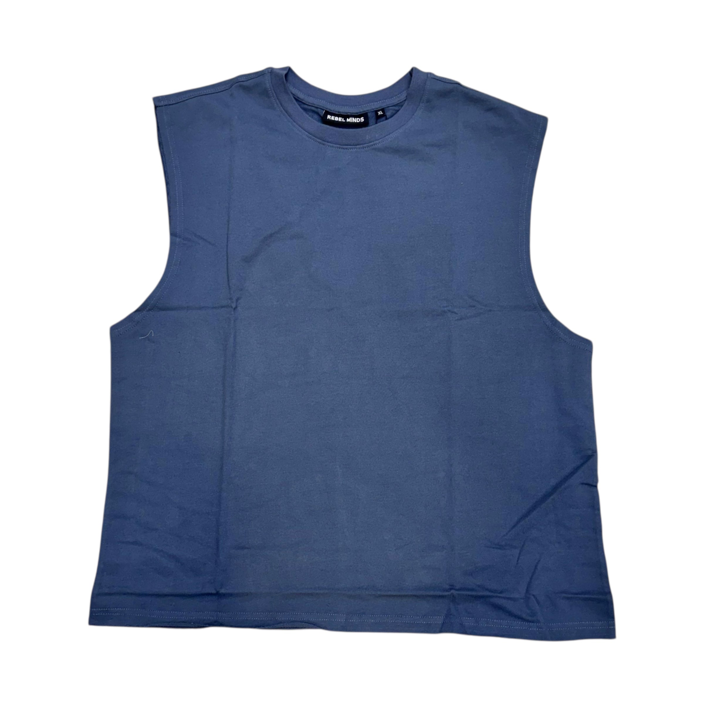 Rebel Clean SLEEVELESS Tee Ash Blue 151