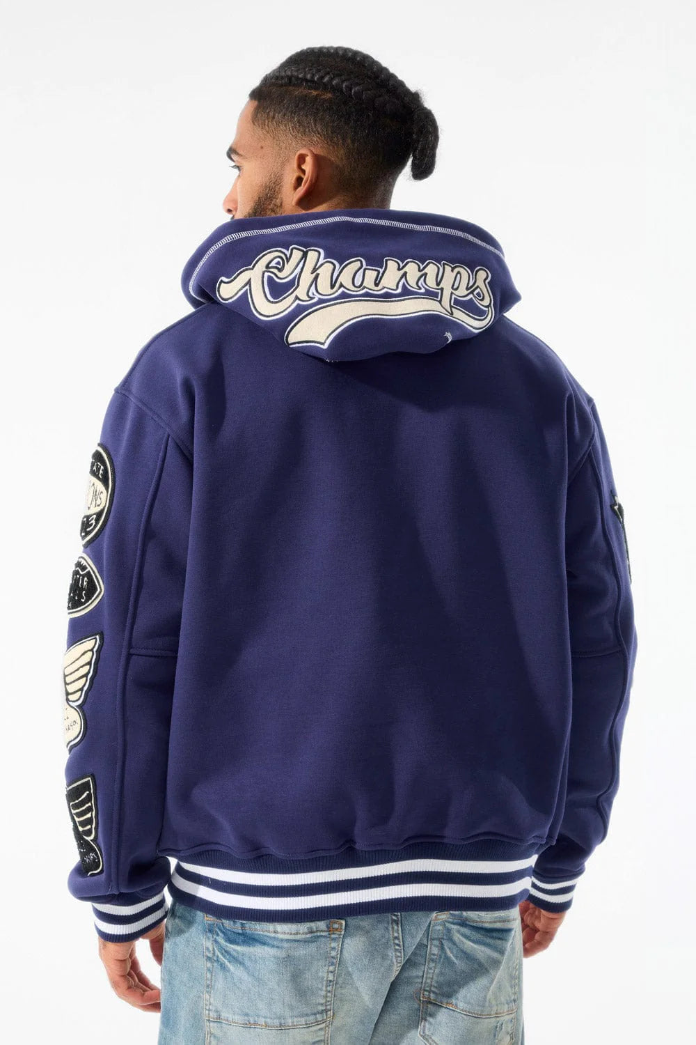 JC State champs Hoodie Navy 8834