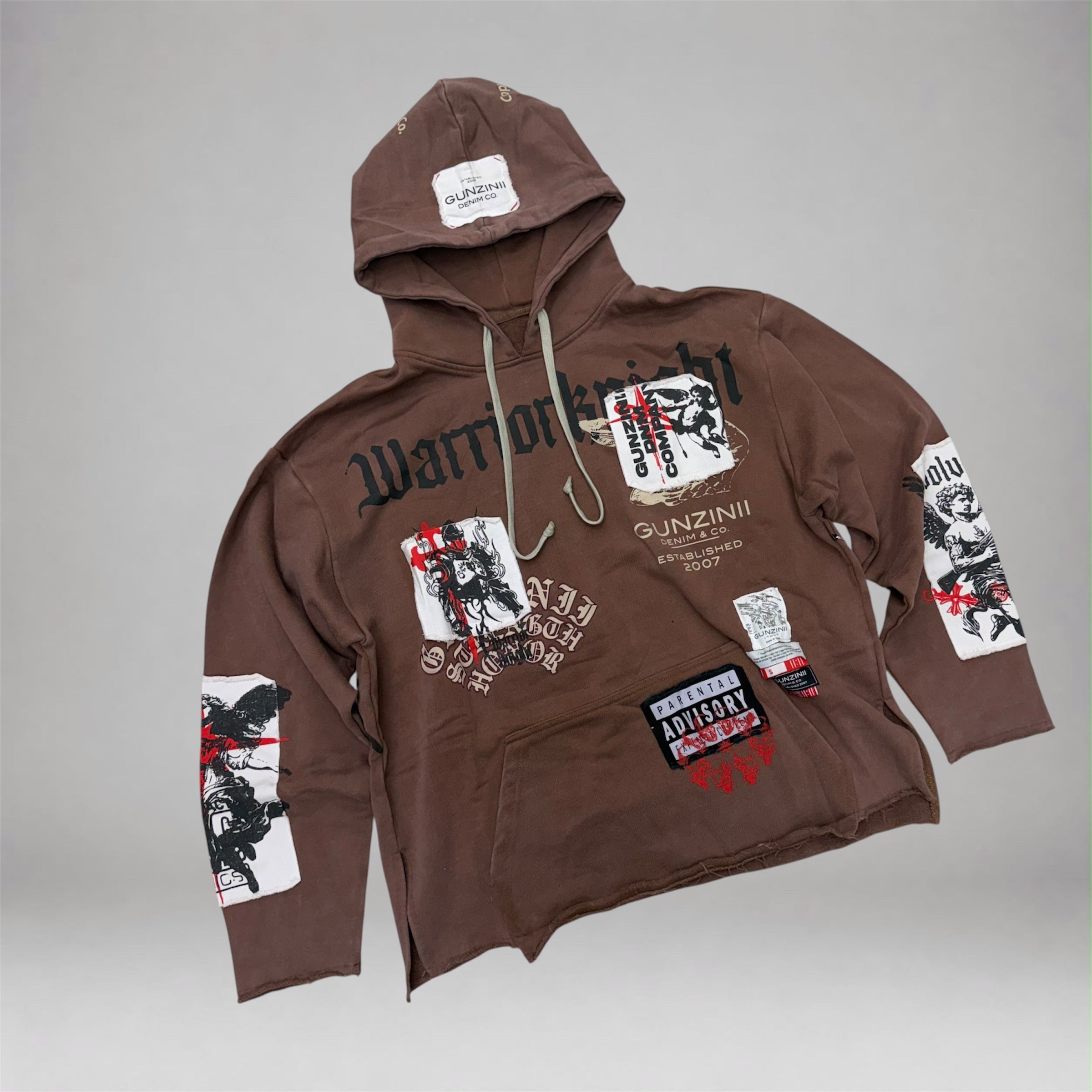 Gunzini - Warrior Knight hoodie - Brown 848