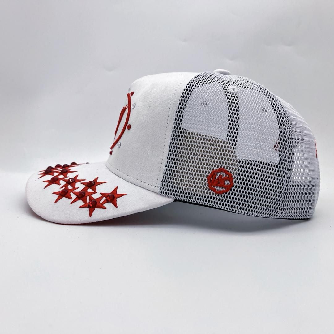 Hudson - 777 Circle Trucker hat - White V1