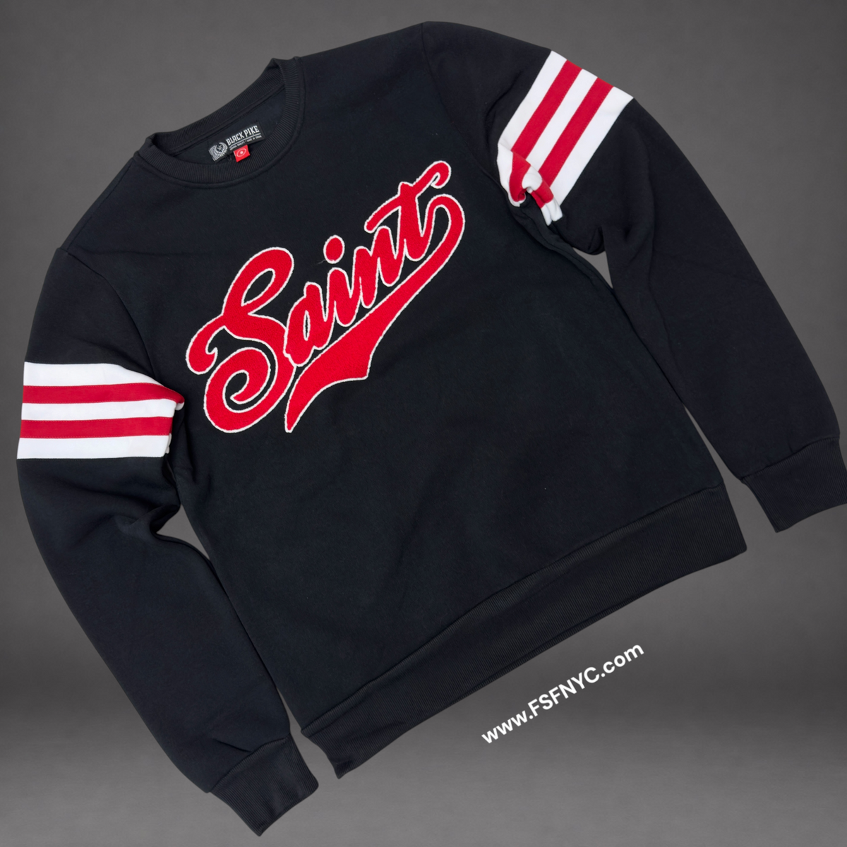Pike - Saint Crew Sweatshirt - Black - 2612