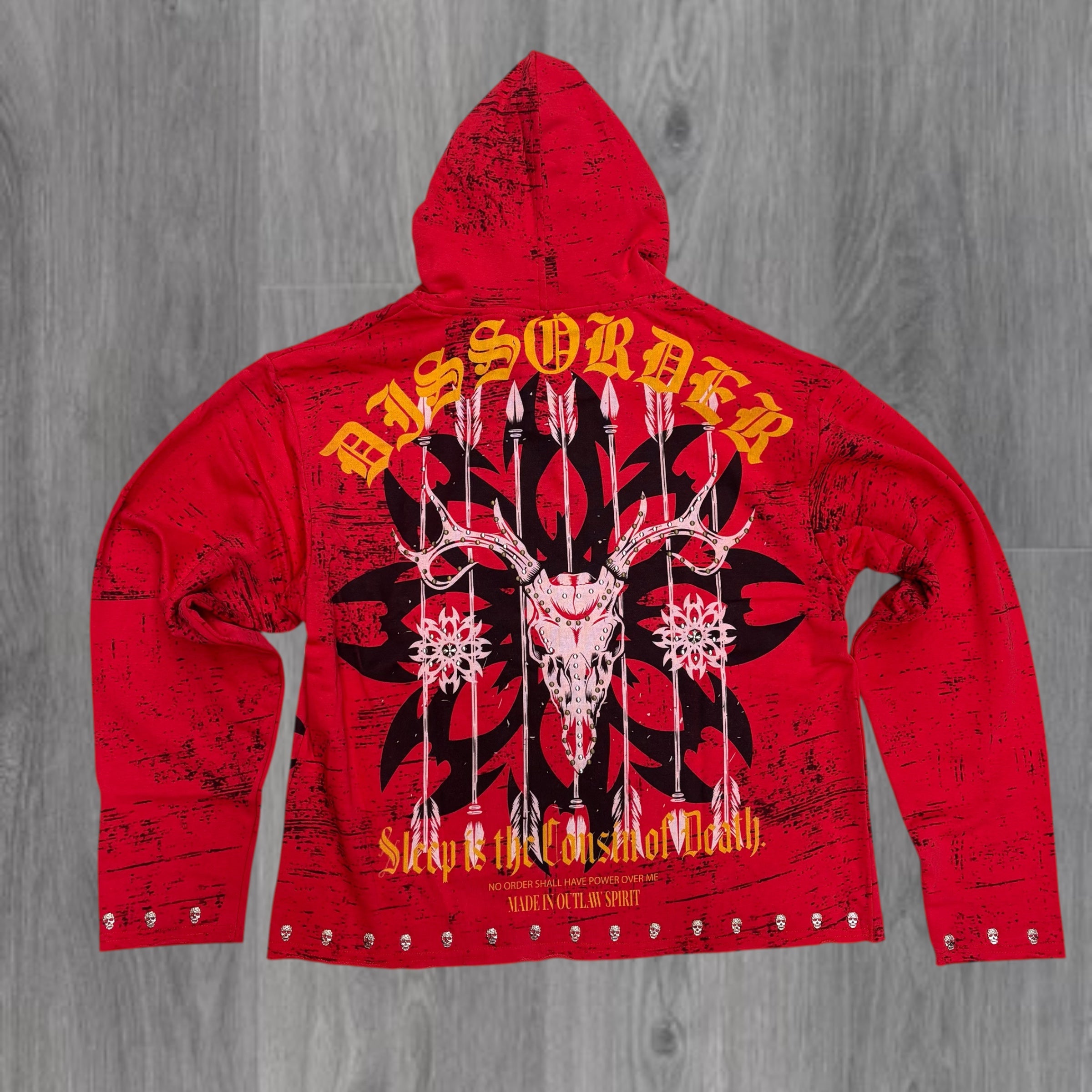 DISORDER -  WARREADY Hoodie - RED - 369