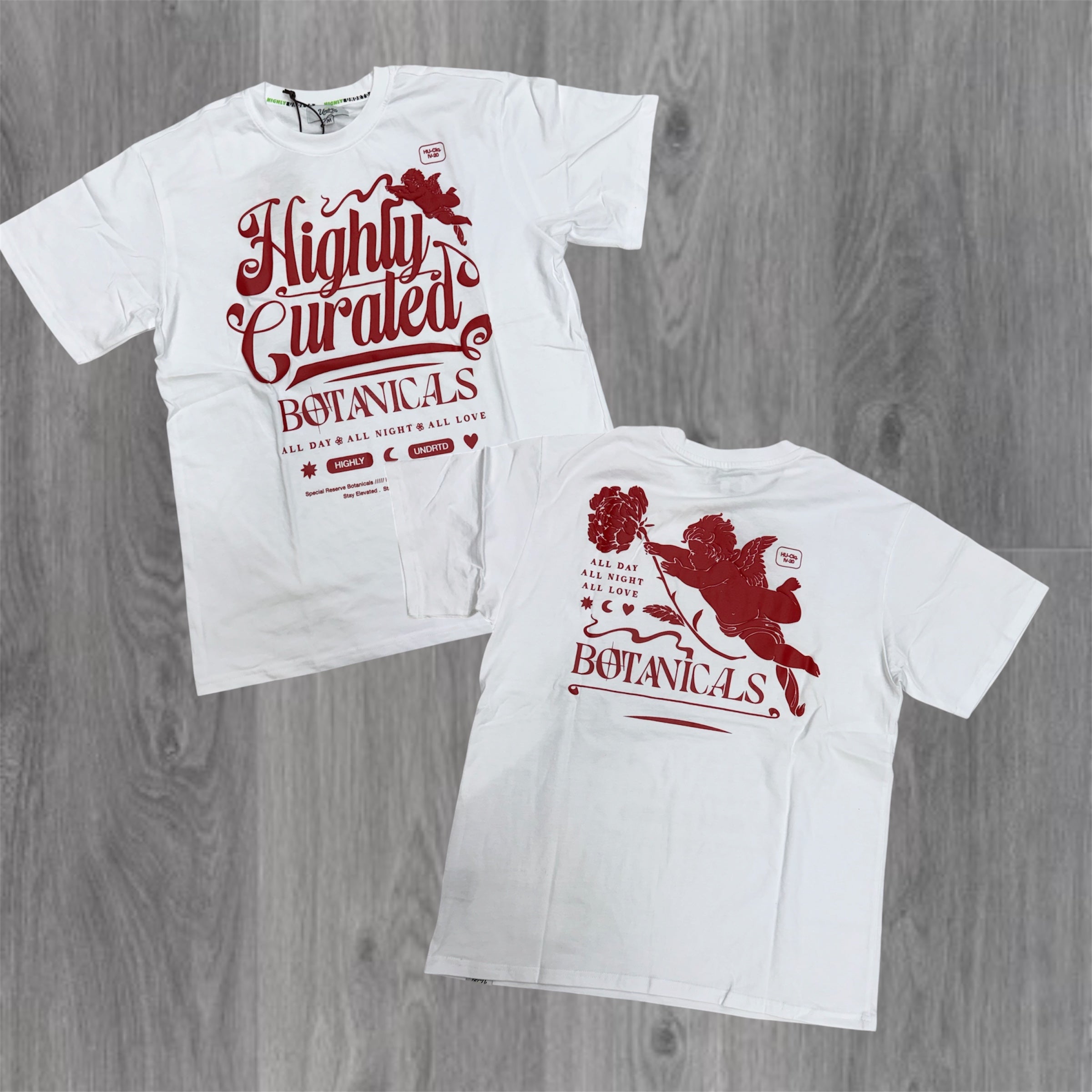 UNDRTD - Puff Angel -shirt - White/Red - 6102