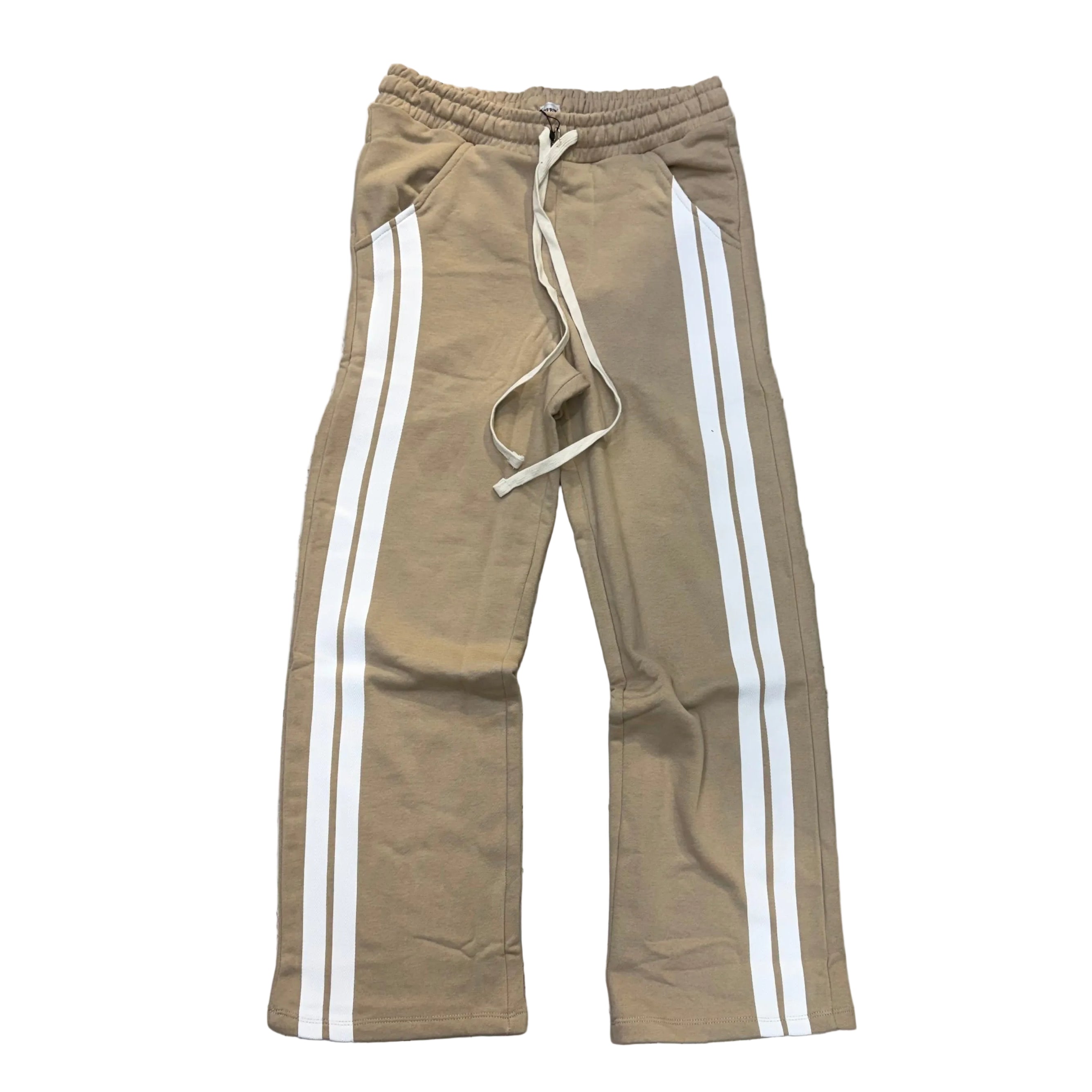 RFRM - Flare Stripe Sweatpants - Khaki